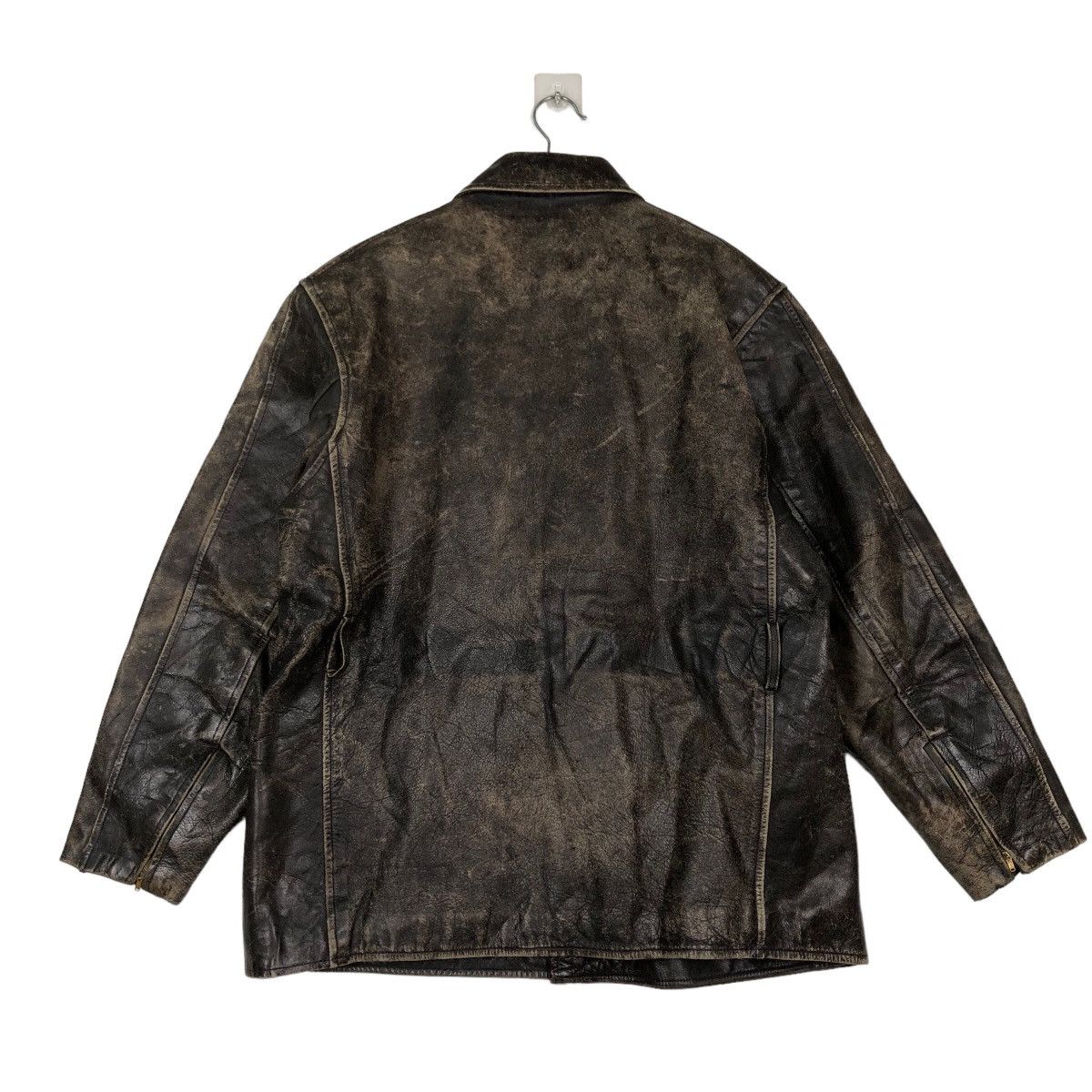 Genuine Leather TRUE VINTAGE 70’s LEATHER JACKET PARACHUTE BONDAGE BIKER Size US M / EU 48-50 / 2 - 7 Thumbnail