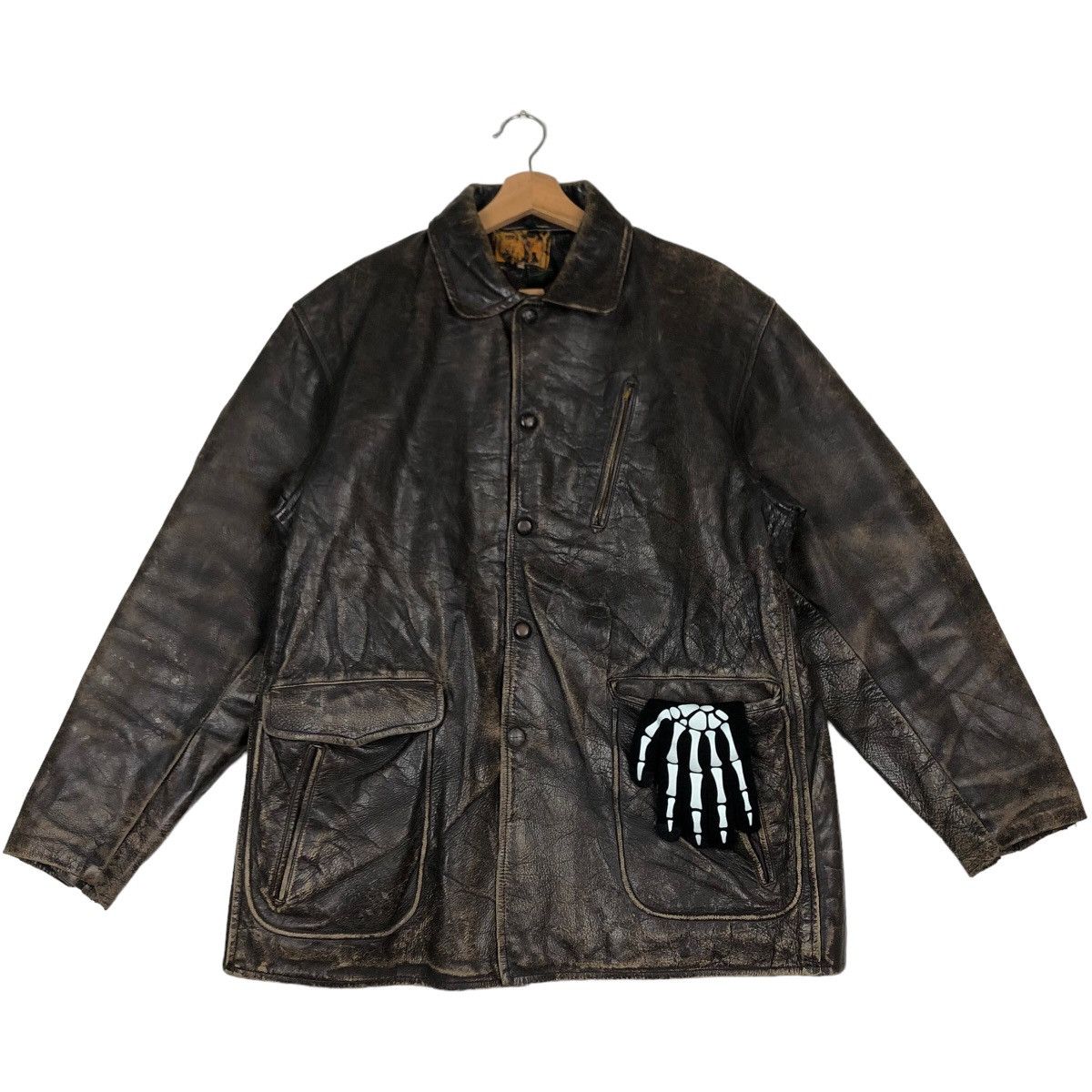 Ekam × Genuine Leather Ekam 🇯🇵 Asymmetrical Zipper Bondage Biker