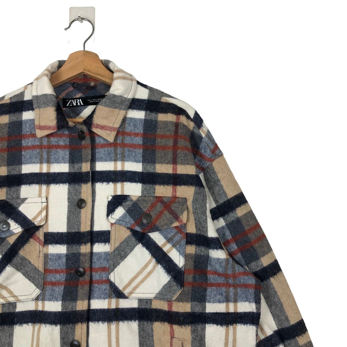 Flannel VINTAGE FLANNEL JACKET ZARA TARTAN DESIGN Size US L / EU 52-54 / 3 - 5 Thumbnail