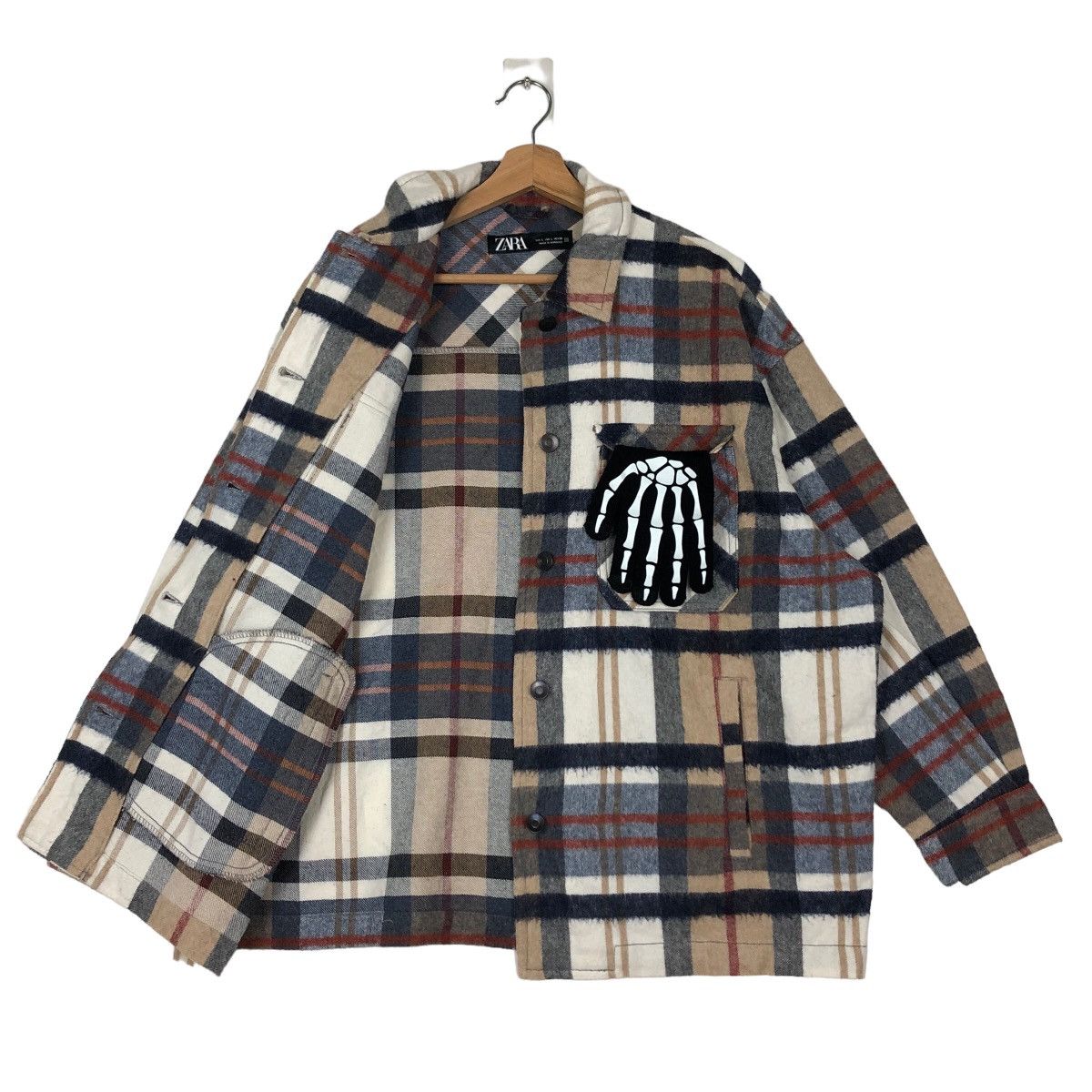 Flannel VINTAGE FLANNEL JACKET ZARA TARTAN DESIGN Size US L / EU 52-54 / 3 - 8 Thumbnail