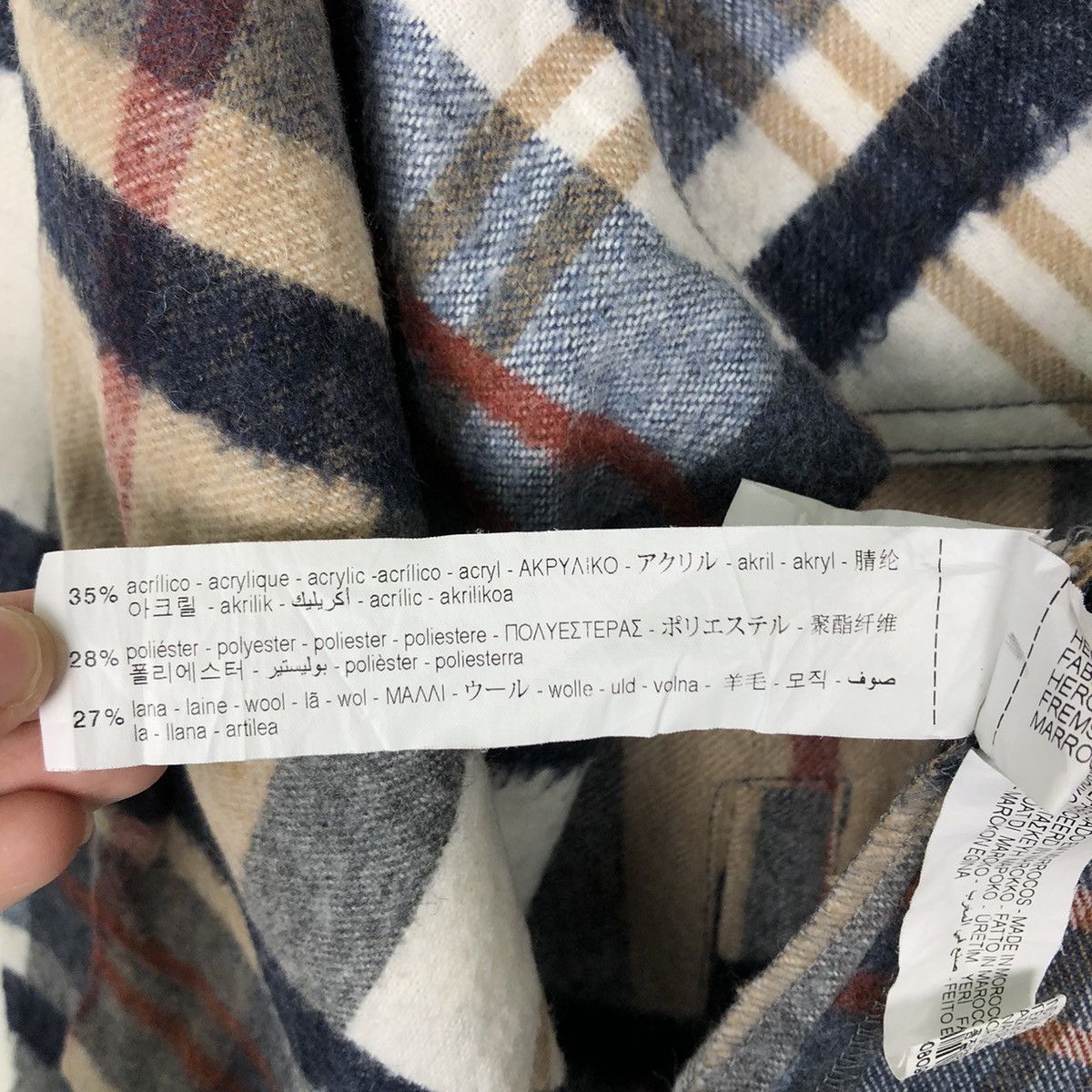 Flannel VINTAGE FLANNEL JACKET ZARA TARTAN DESIGN Size US L / EU 52-54 / 3 - 14 Thumbnail