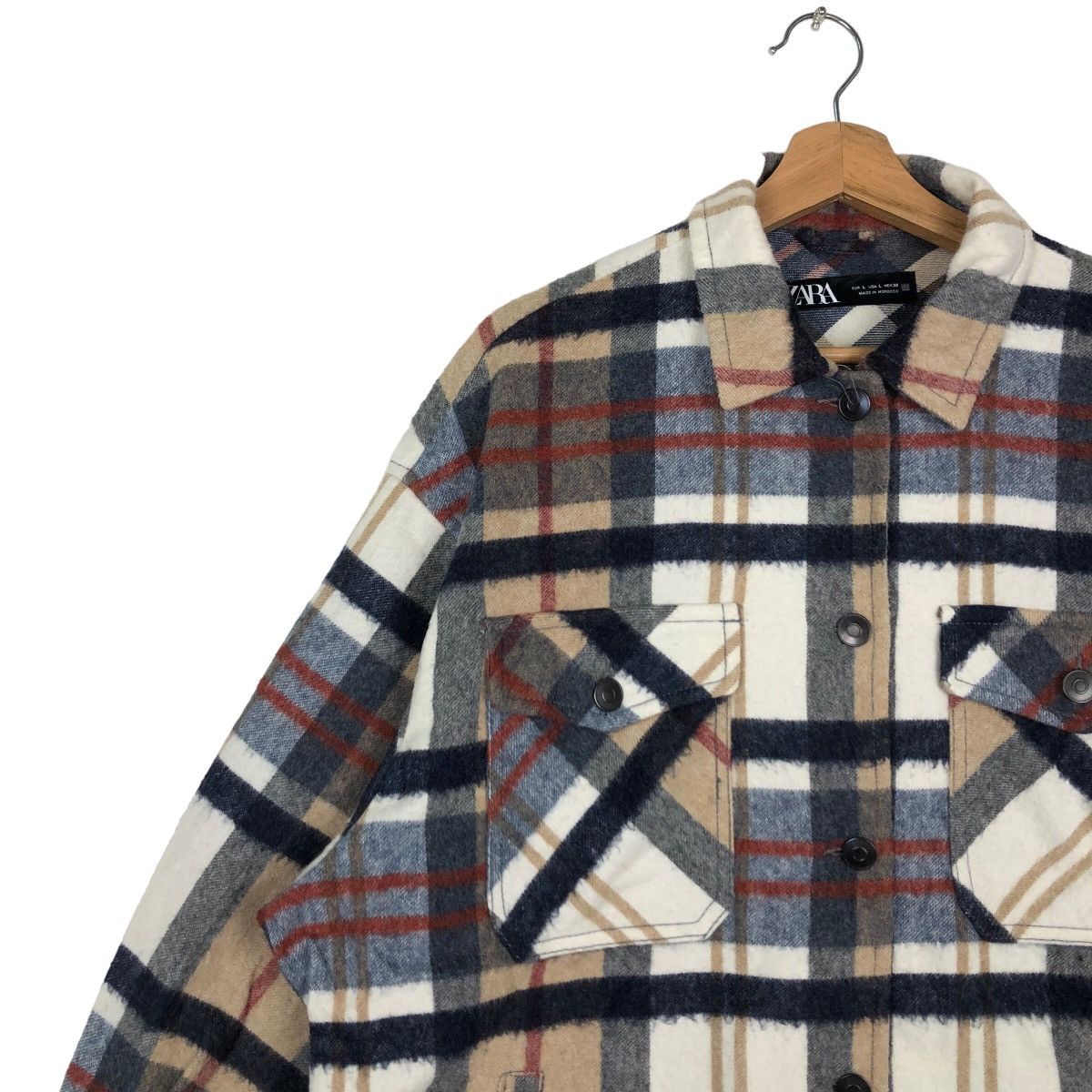 Flannel VINTAGE FLANNEL JACKET ZARA TARTAN DESIGN Size US L / EU 52-54 / 3 - 6 Thumbnail