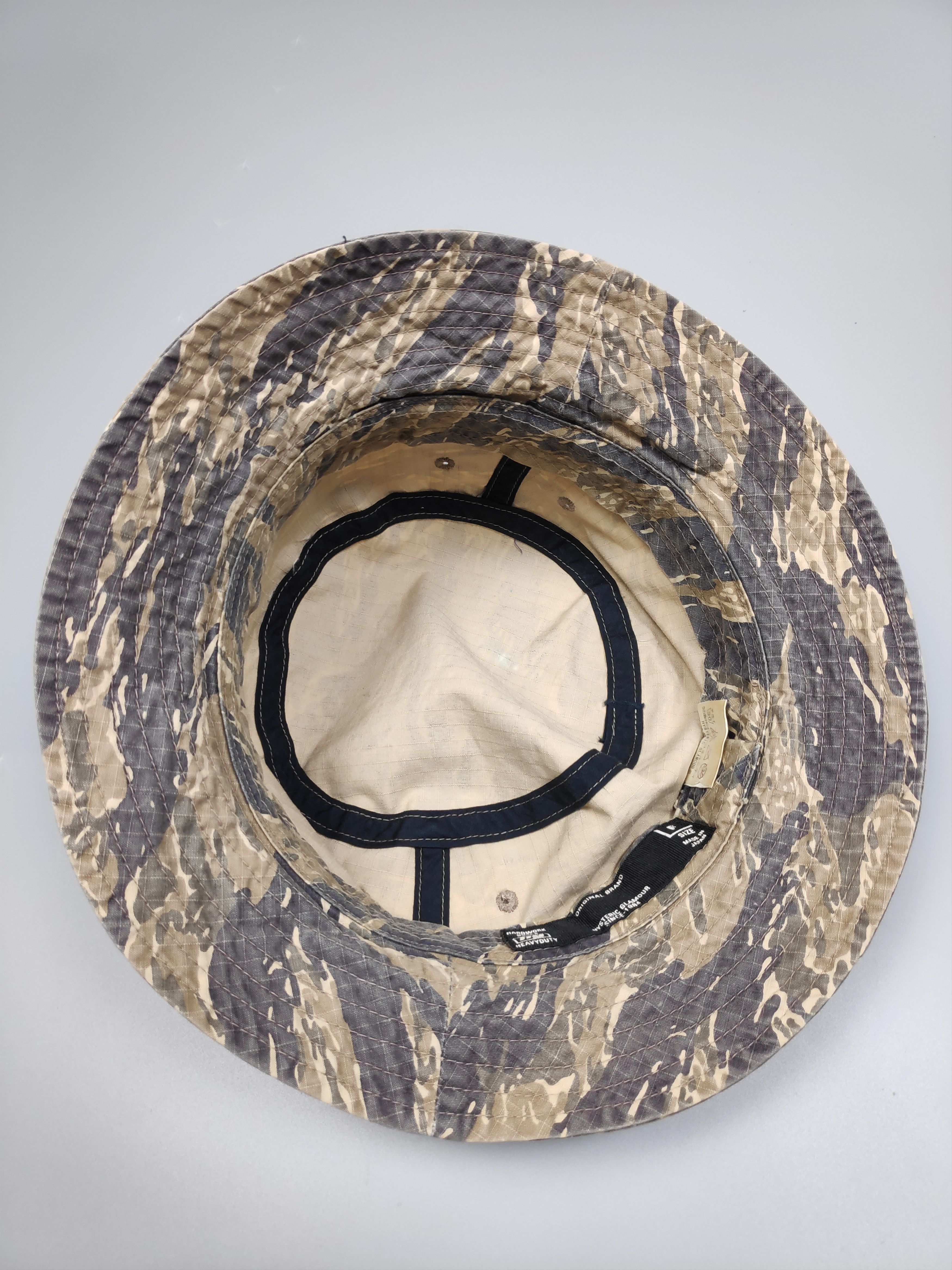 Hysteric Glamour × Japanese Brand × Vintage VINTAGE 🔥RARE🔥HYSTERIC GLAMOUR TIGER STRIPED BUCKET HAT Size ONE SIZE - 8 Thumbnail
