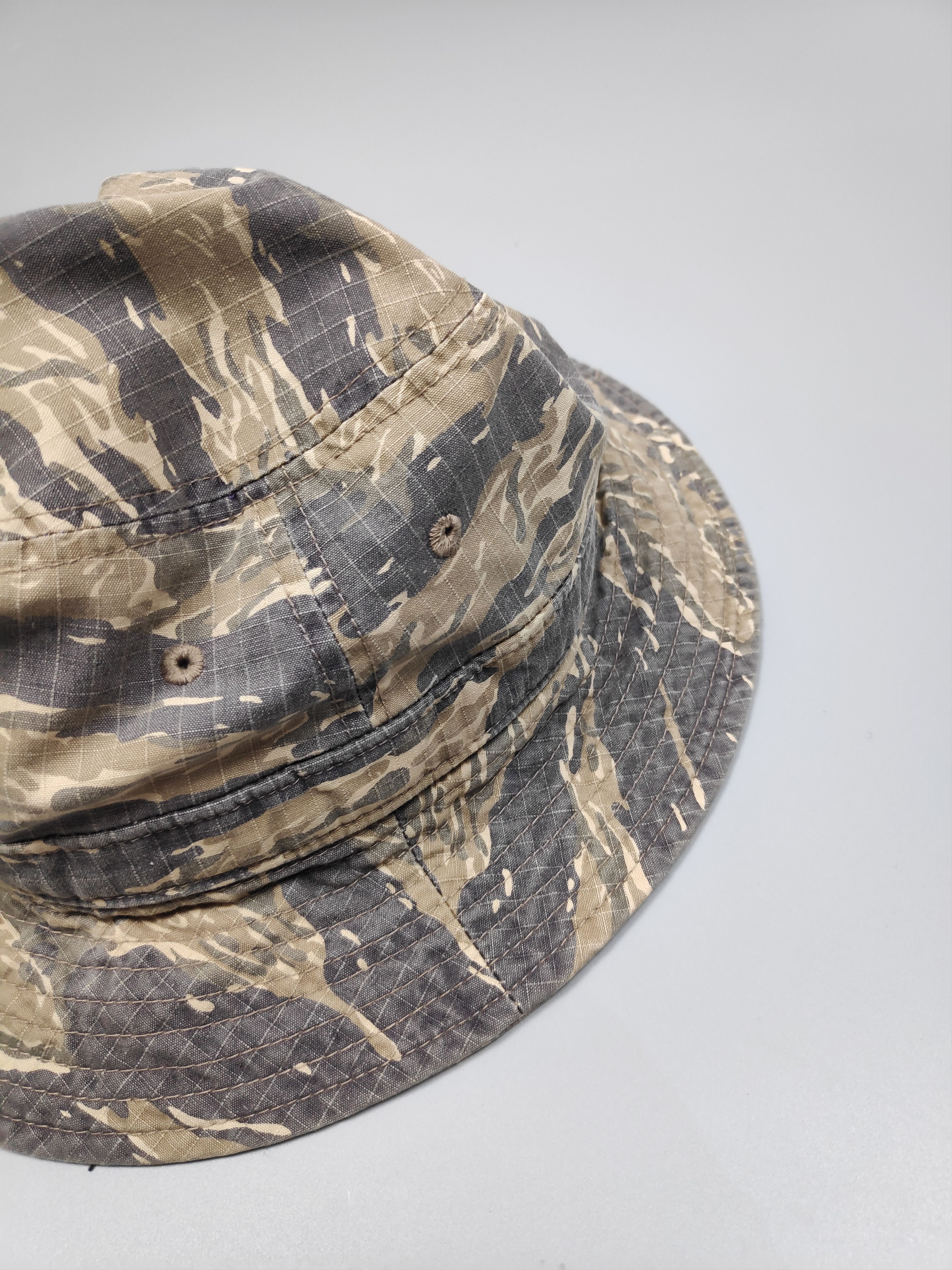 Hysteric Glamour × Japanese Brand × Vintage VINTAGE 🔥RARE🔥HYSTERIC GLAMOUR TIGER STRIPED BUCKET HAT Size ONE SIZE - 5 Thumbnail