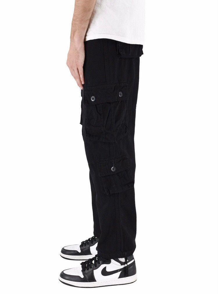 Japanese Brand 8 Pocket Cargo Pants Black Size US 30 / EU 46 - 3 Thumbnail