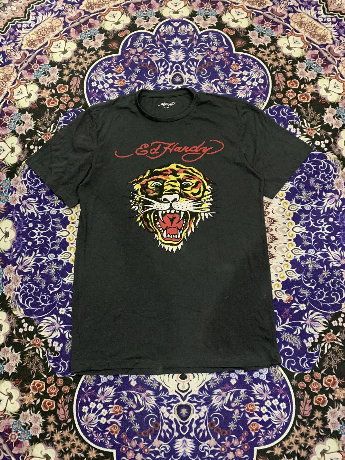 Edwin × Japanese Brand × Vintage Vintage Ed Hardy T- Shirt Size US L / EU 52-54 / 3 - 1 Thumbnail