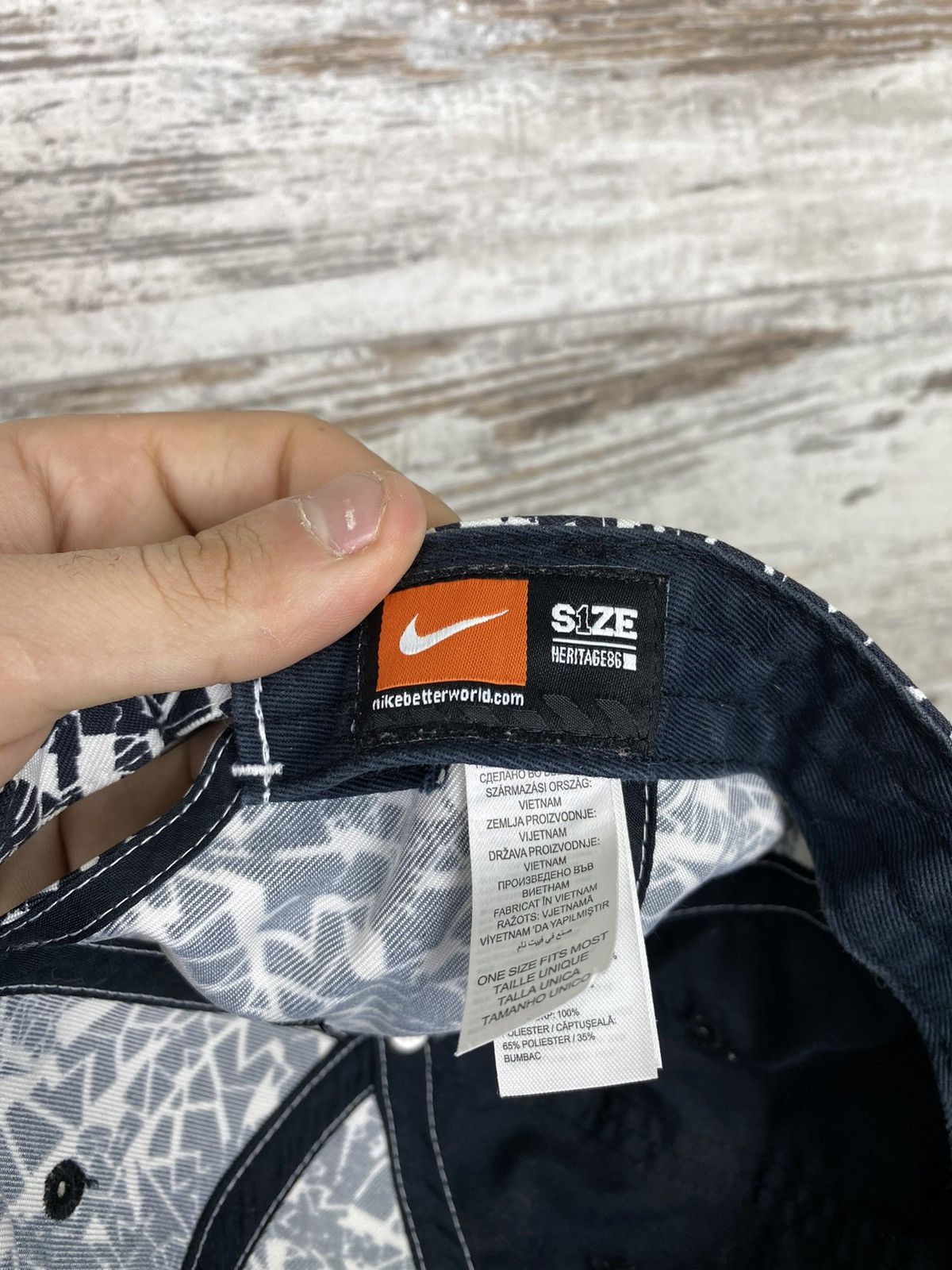 Nike × Vintage Mens Vintage Nike big logo cap rare streetwear y2k 90s Size ONE SIZE - 9 Thumbnail