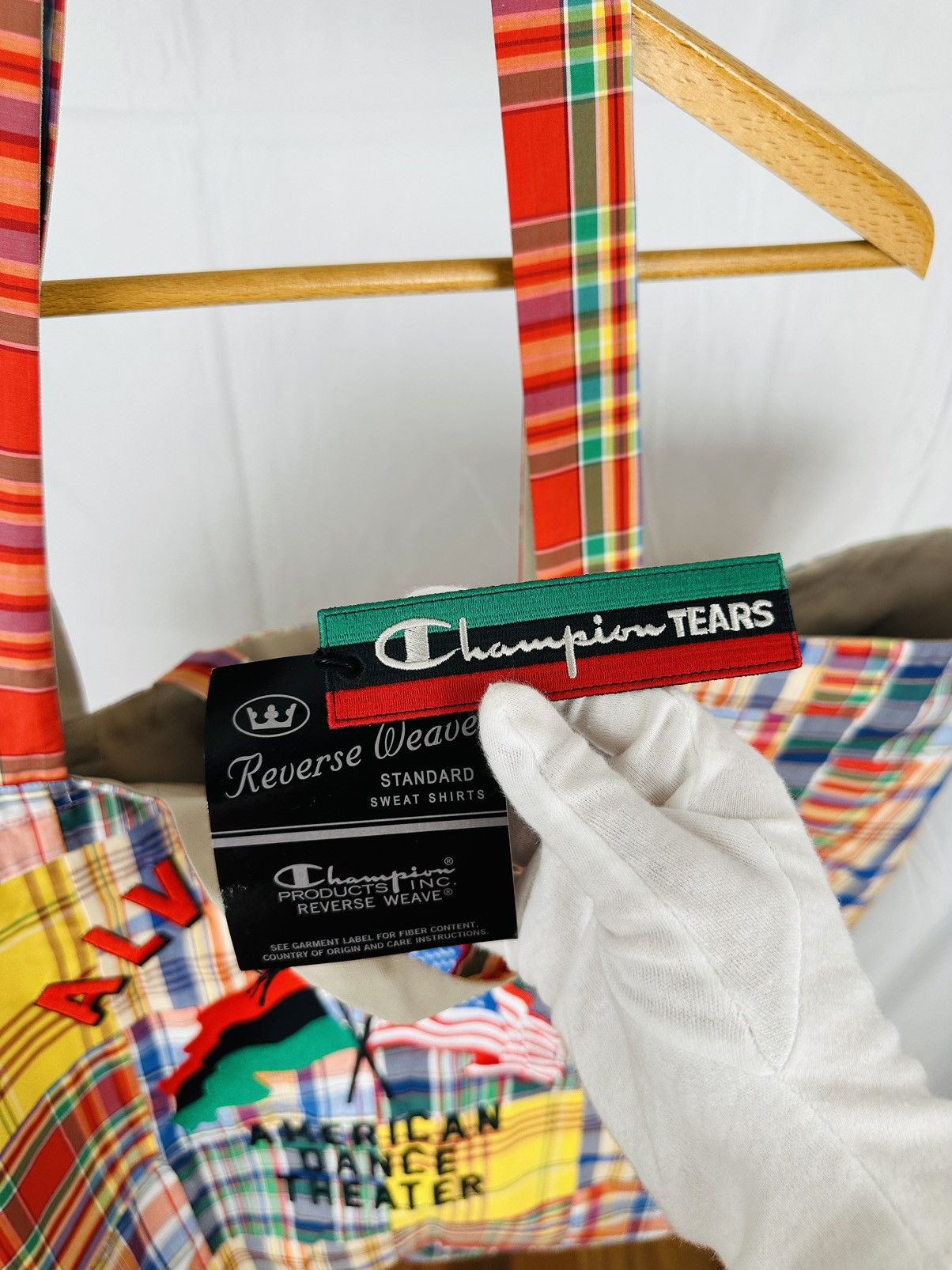 Champion tartan sling bag store