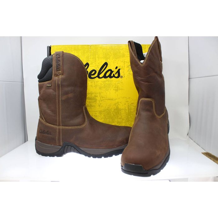 Cabela's roughneck ledger store wellington work boots