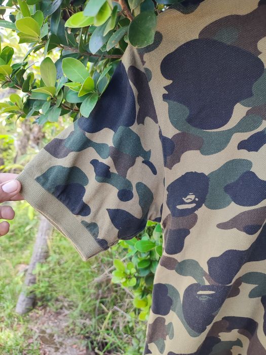 Bape 1st Camo One Point Polo | Grailed