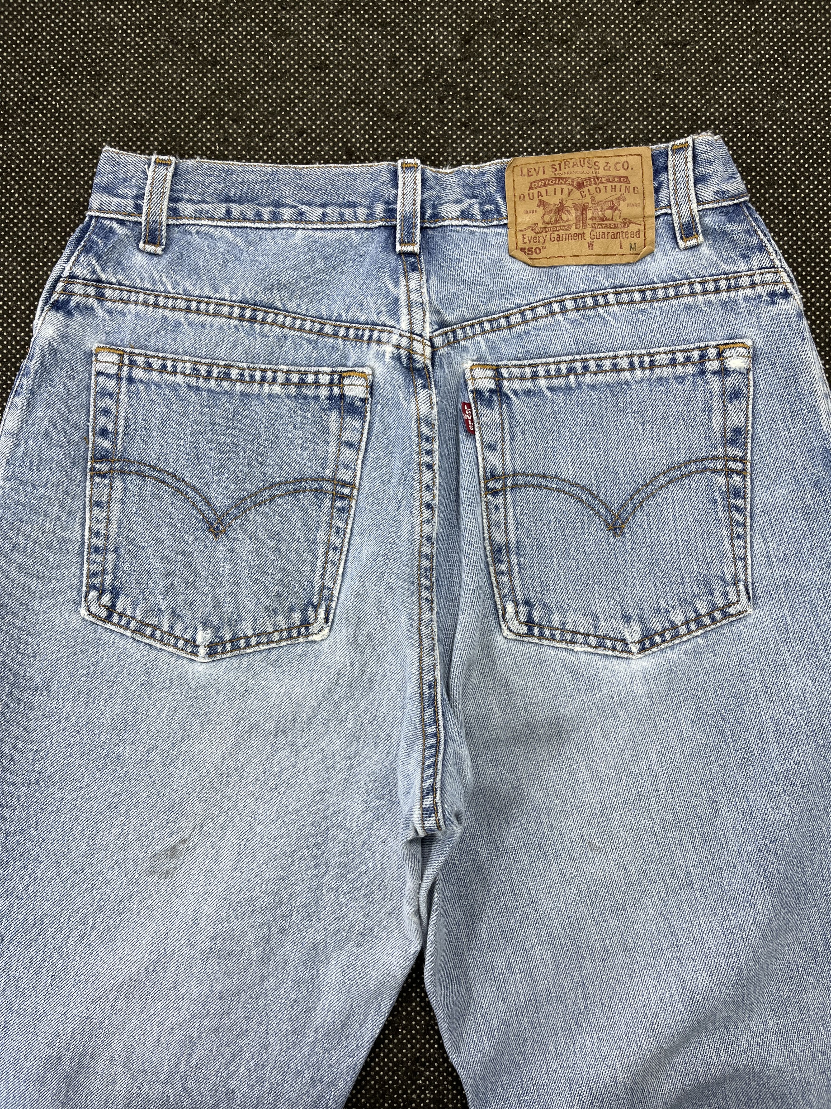 Levi's × Vintage Vintage Levi’s 550 Light Wash Jeans Tapered Denim - J566 Size 29" - 4 Thumbnail