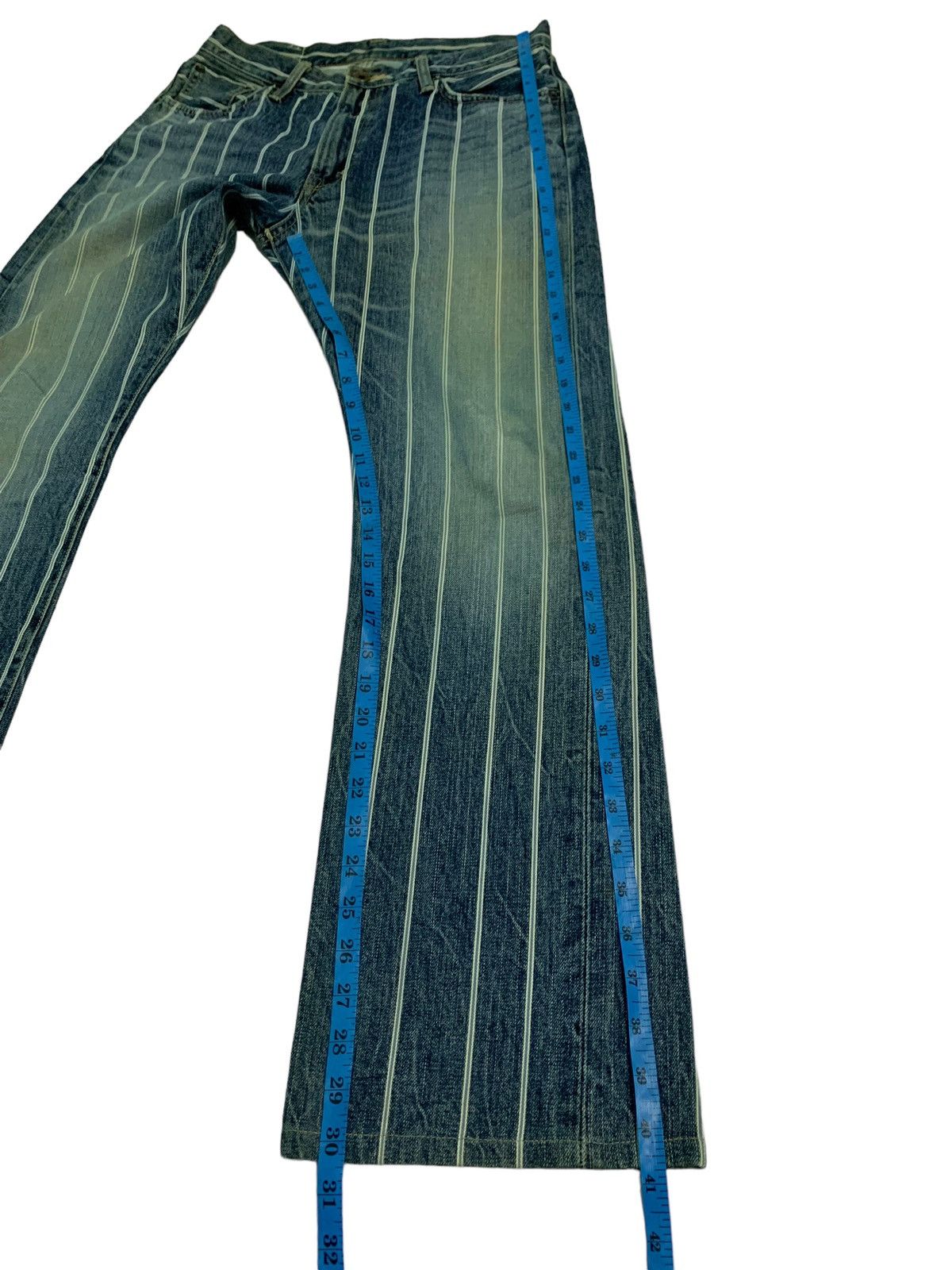 Edwin Dope🔥Vintage Edwin Stripes Selvedge Denim Size US 30 / EU 46 - 19 Thumbnail
