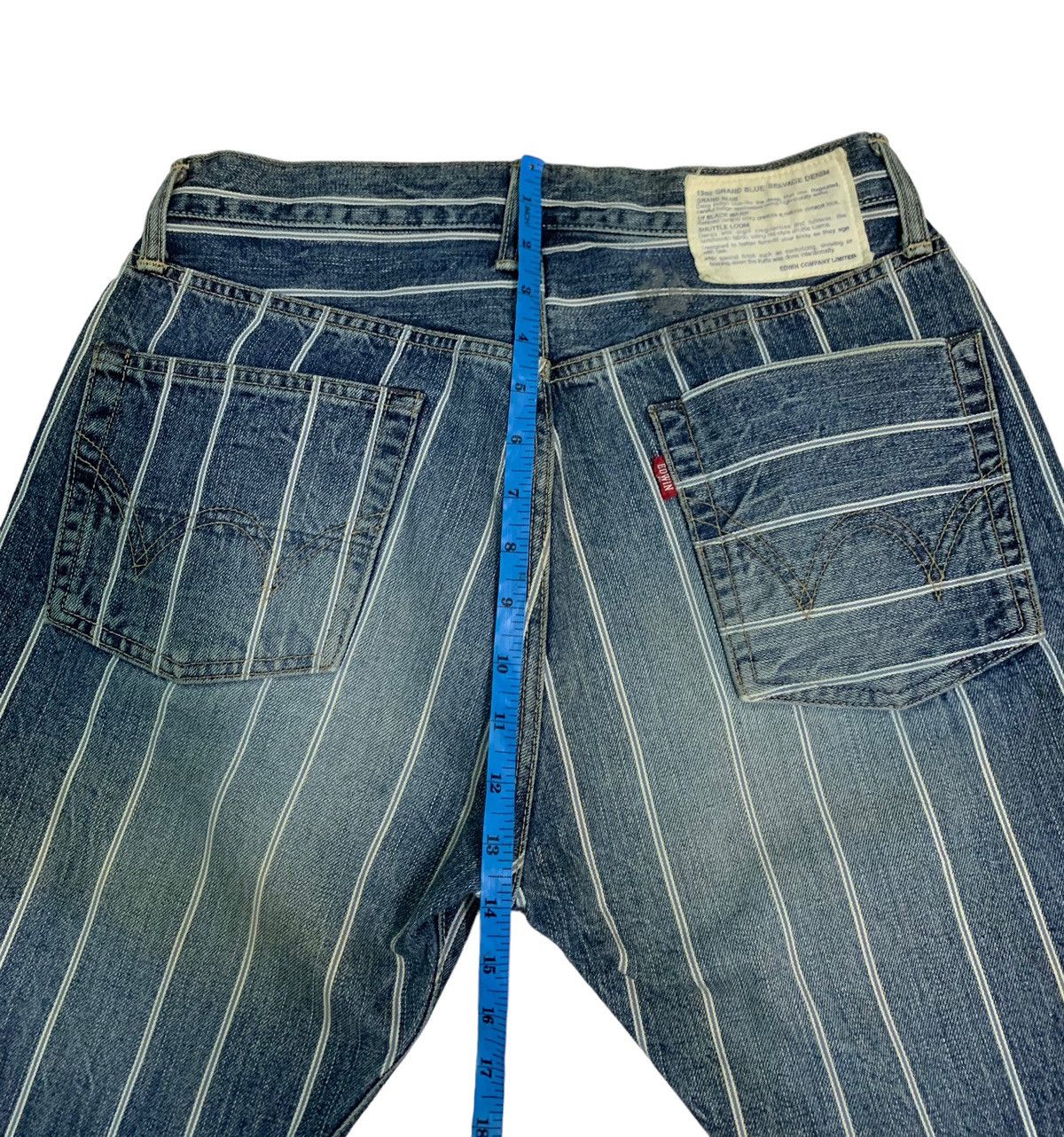 Edwin Dope🔥Vintage Edwin Stripes Selvedge Denim Size US 30 / EU 46 - 17 Thumbnail