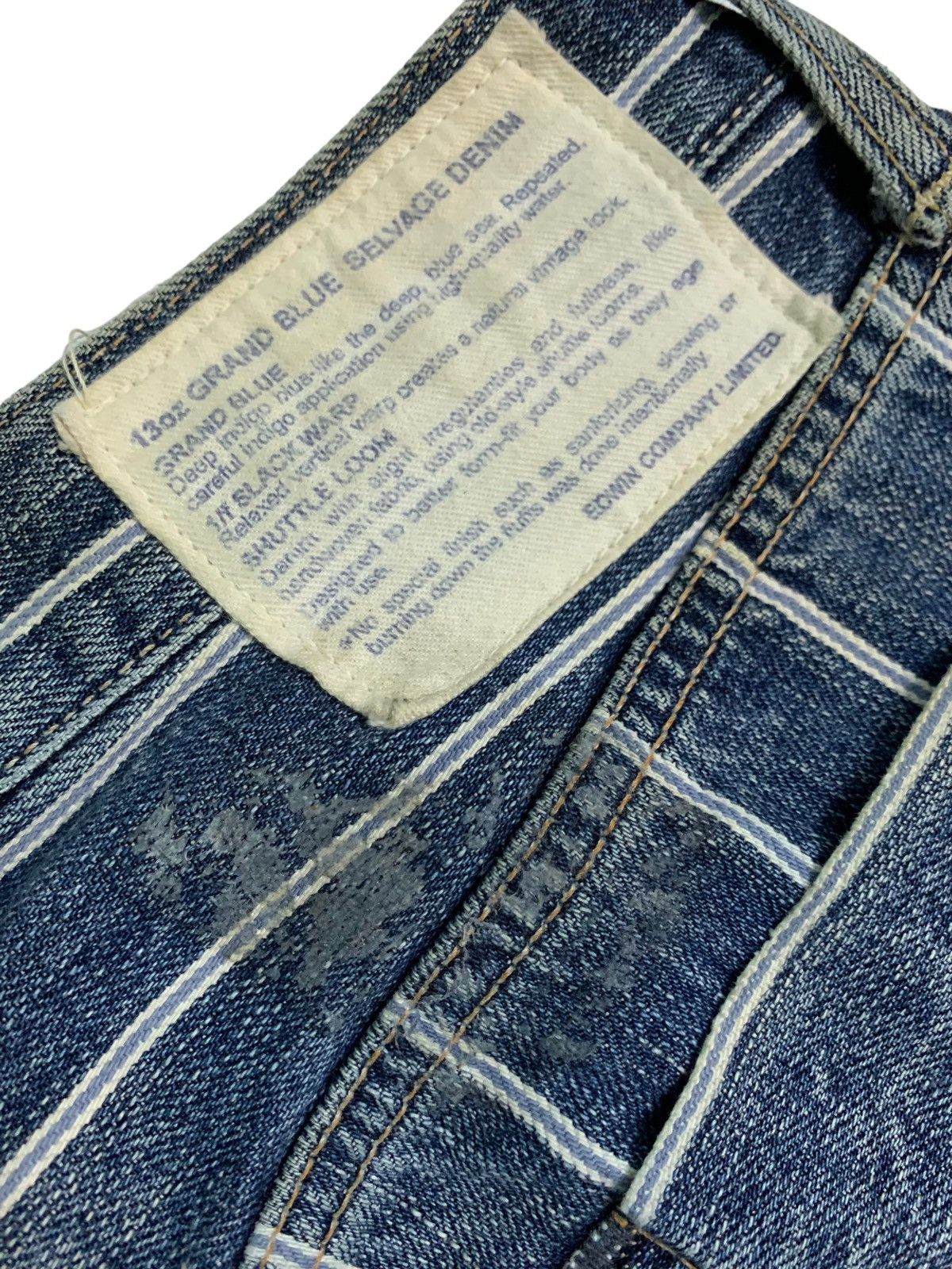 Edwin Dope🔥Vintage Edwin Stripes Selvedge Denim Size US 30 / EU 46 - 9 Thumbnail