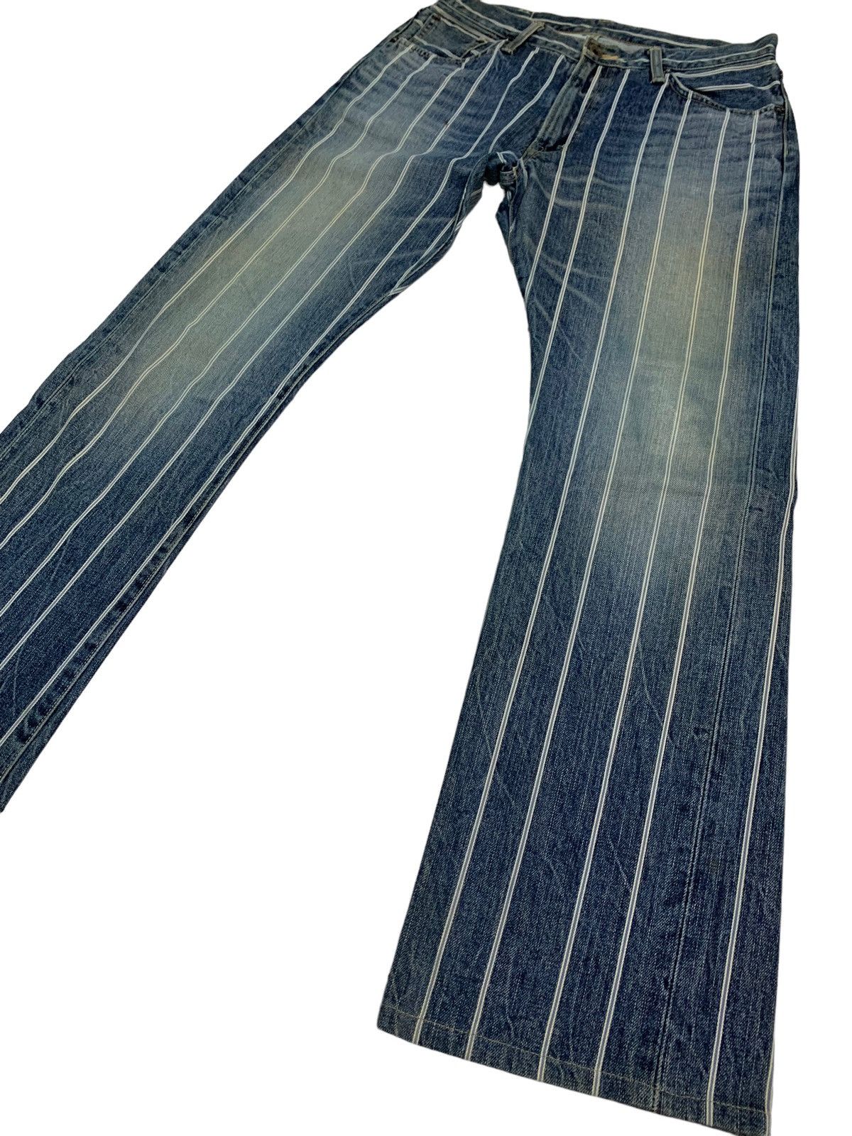 Edwin Dope🔥Vintage Edwin Stripes Selvedge Denim Size US 30 / EU 46 - 3 Thumbnail