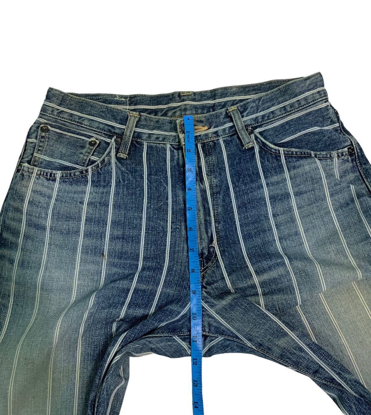 Edwin Dope🔥Vintage Edwin Stripes Selvedge Denim Size US 30 / EU 46 - 16 Thumbnail