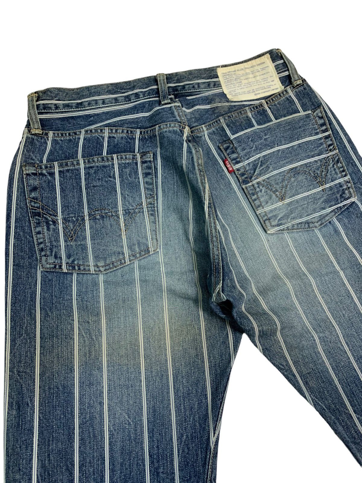 Edwin Dope🔥Vintage Edwin Stripes Selvedge Denim Size US 30 / EU 46 - 8 Thumbnail