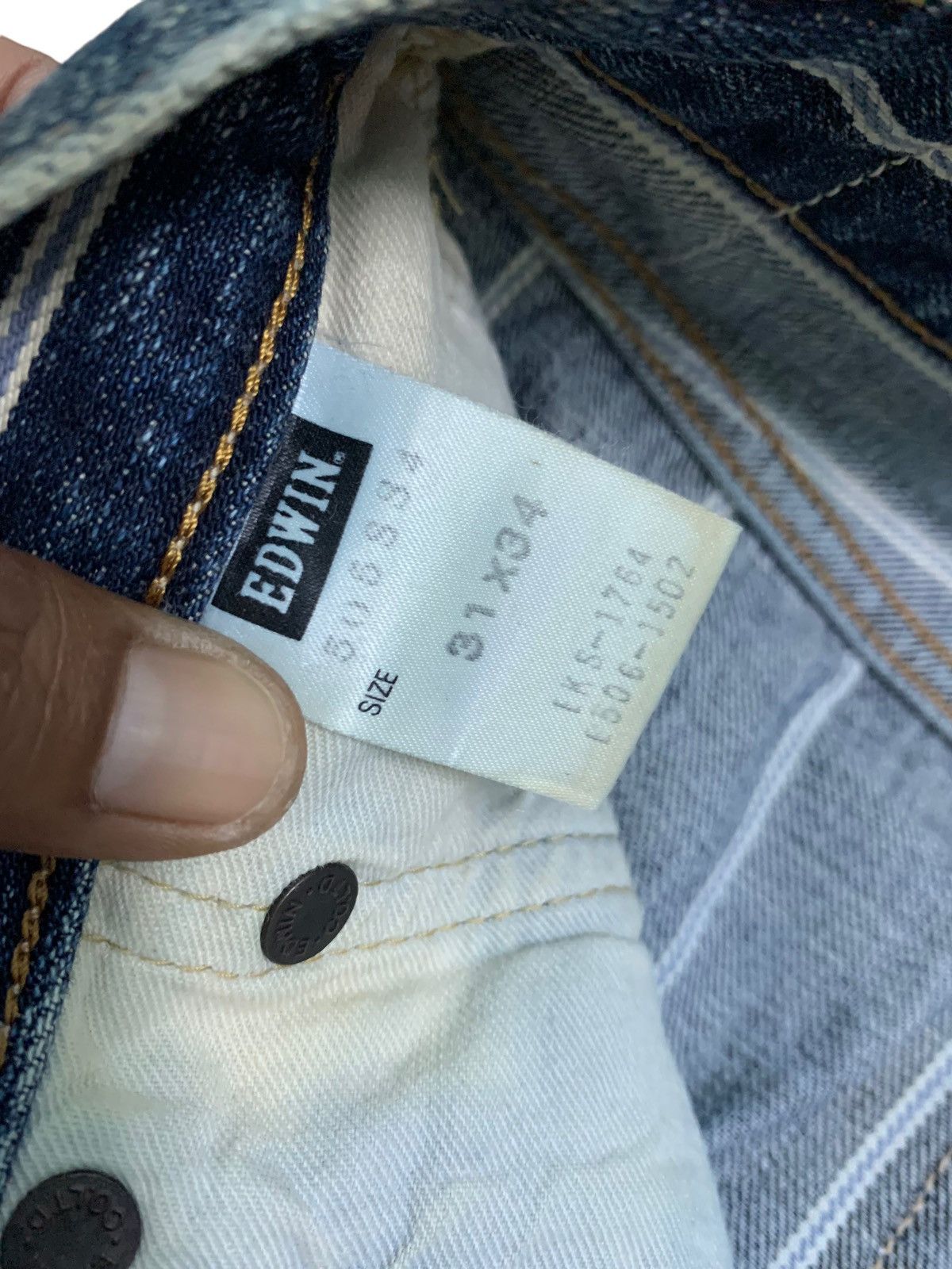 Edwin Dope🔥Vintage Edwin Stripes Selvedge Denim Size US 30 / EU 46 - 11 Thumbnail