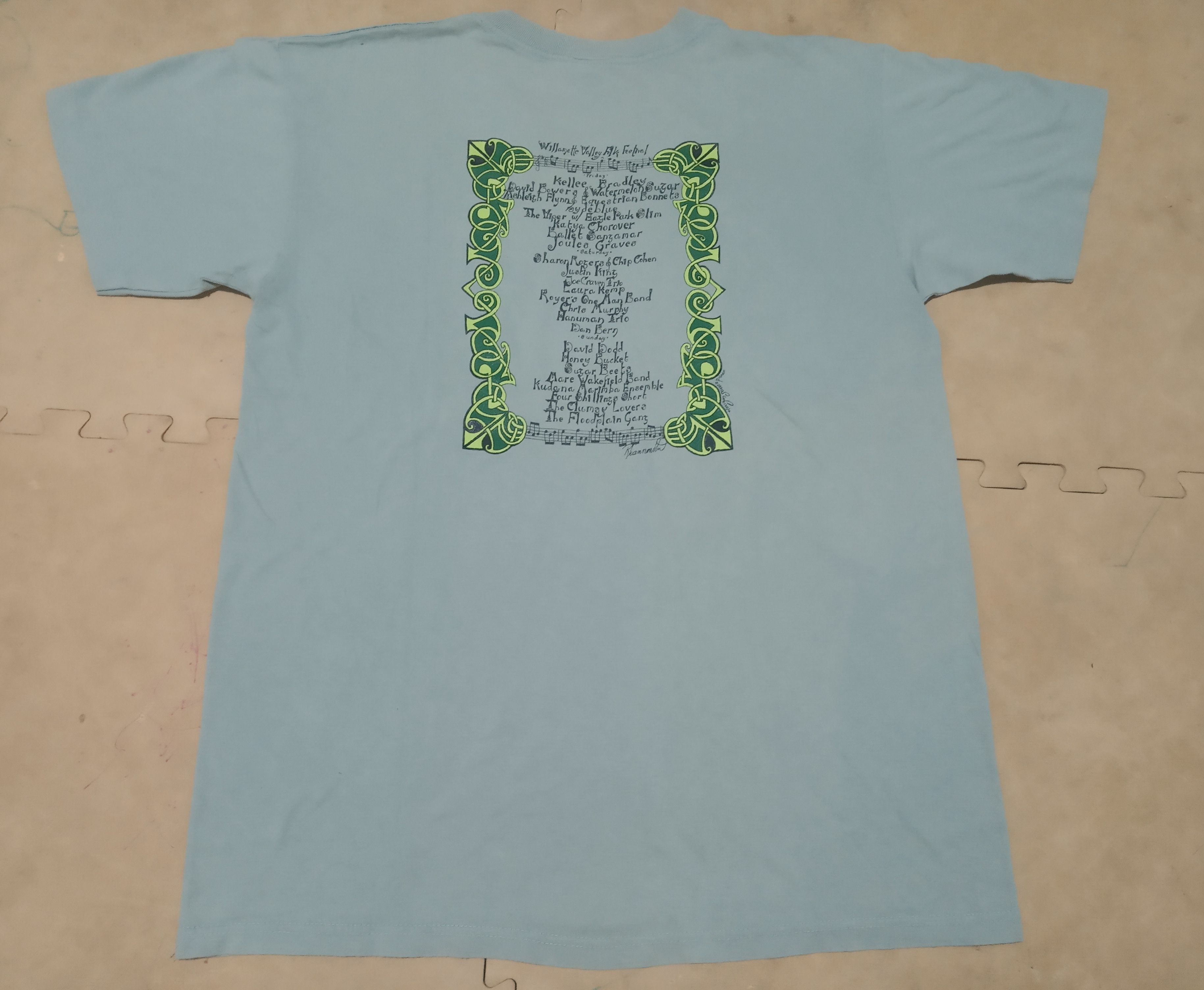 Band Tees 90s Willamette Valley Folk Festival Size US L / EU 52-54 / 3 - 3 Thumbnail