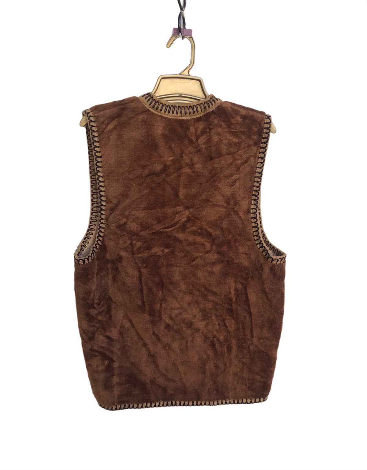 Japanese Brand 🔥Fashion Rose Kyoto Nishikawa Wool Fleece Vests Size US L / EU 52-54 / 3 - 2 Thumbnail