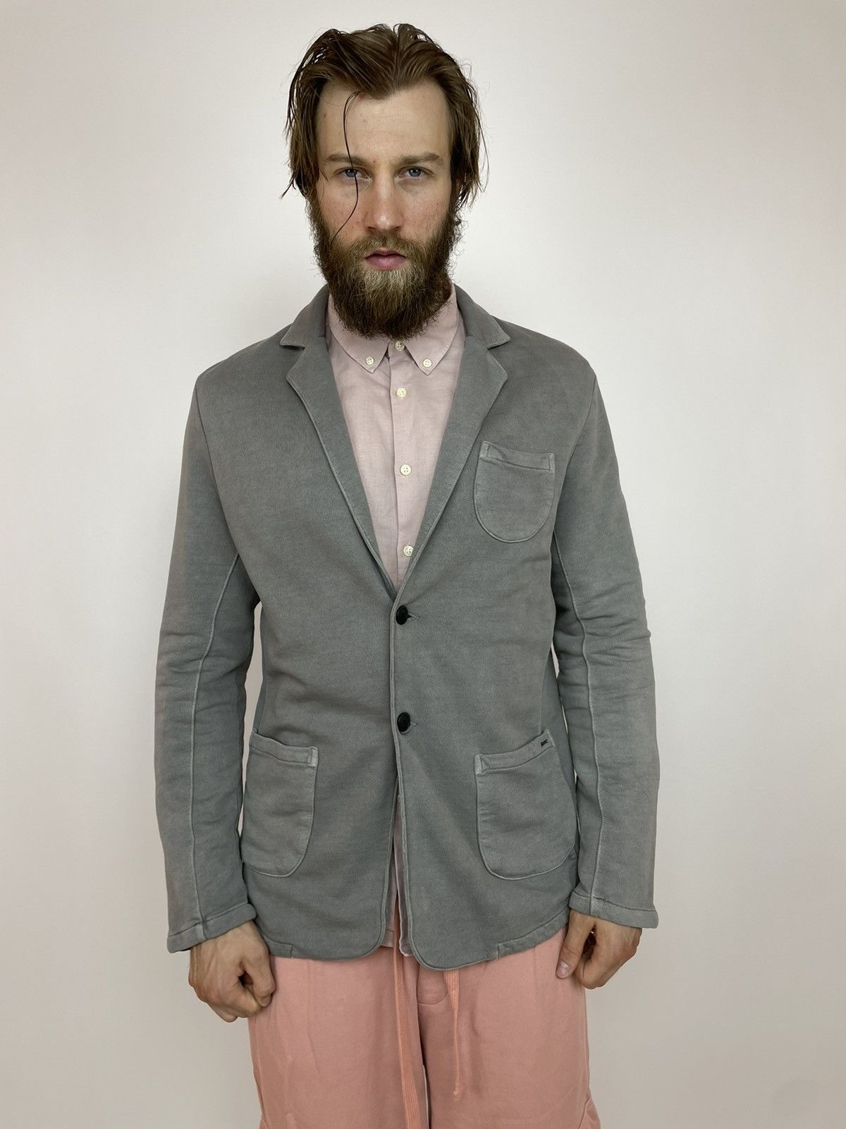 Other engbers Cotton Blazer washed gray Mens size L Size 50L - 1 Thumbnail