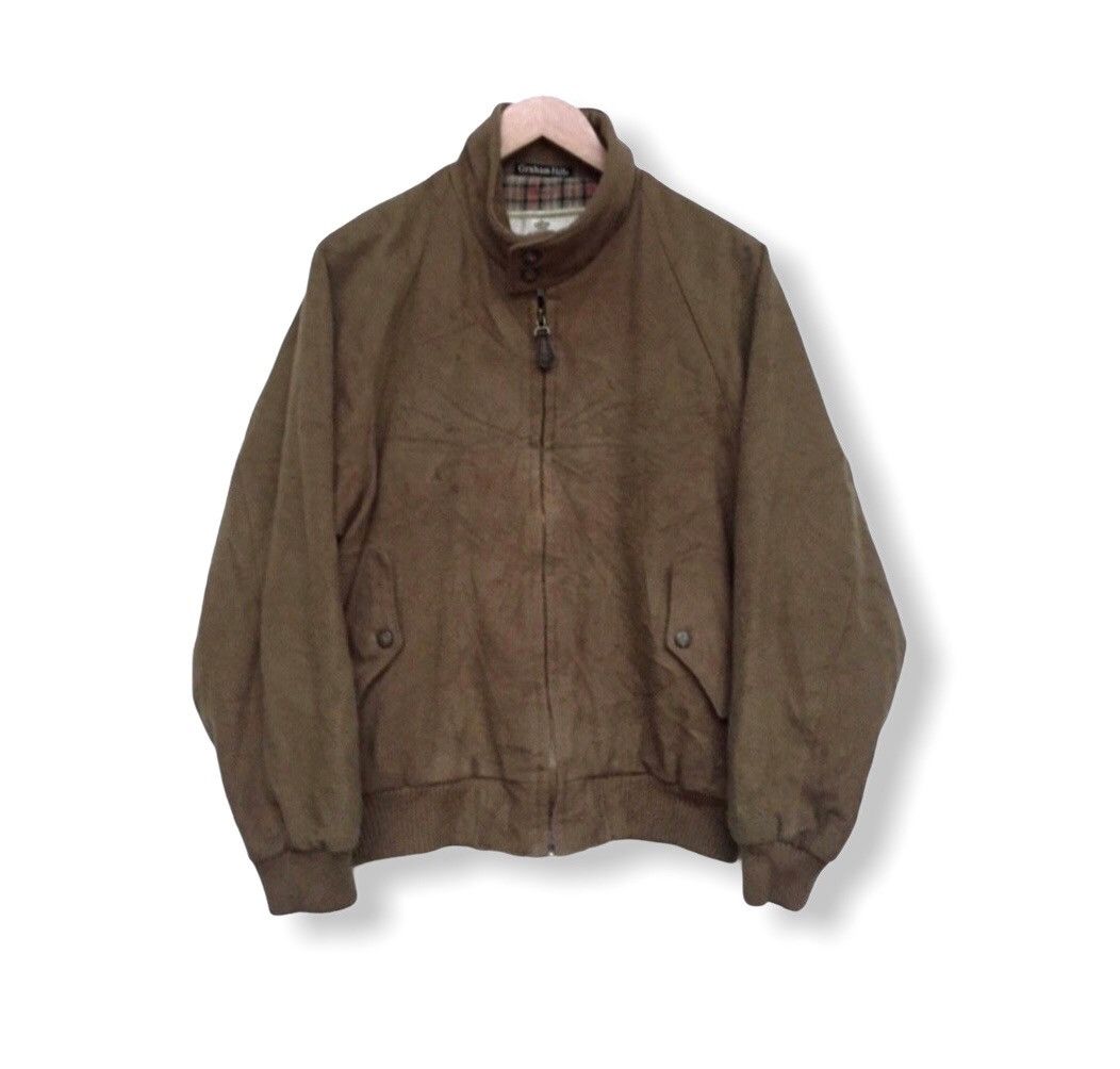 image of Vintage Graham Hill Bomber Jacket in Brown, Men's (Size Large)