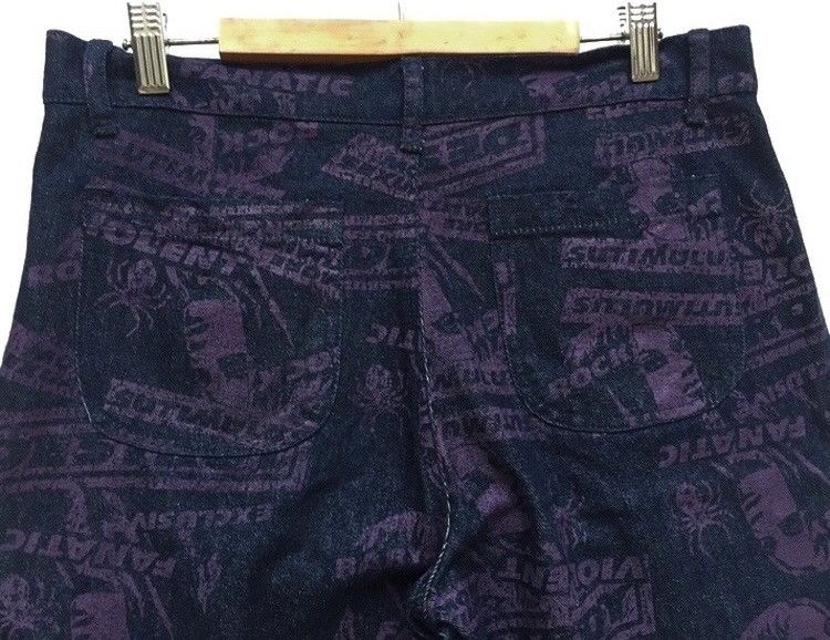 Japanese Brand × Vintage 🔥Neo De Fill Full Printed Denim Pants Like Kapital Size US 30 / EU 46 - 3 Thumbnail