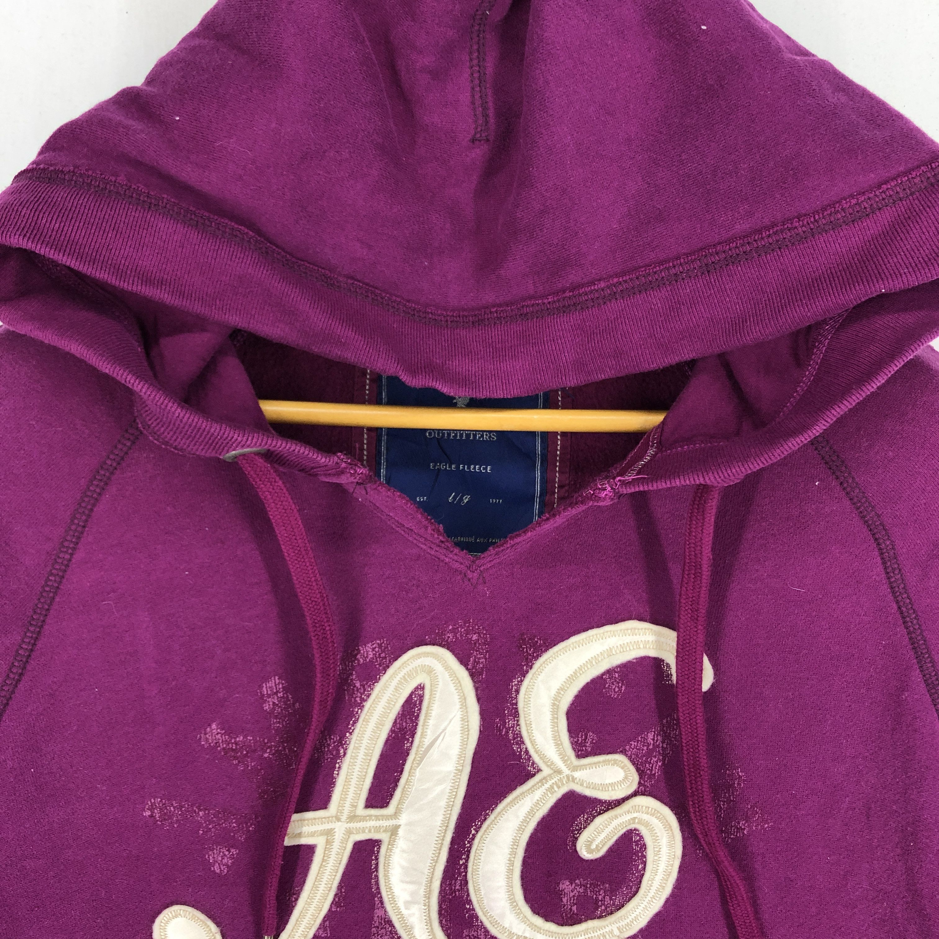 American Eagle Outfitters AMERICAN EAGLE Women Hoodie Pullover #2587-92 Size L / US 10 / IT 46 - 2 Thumbnail