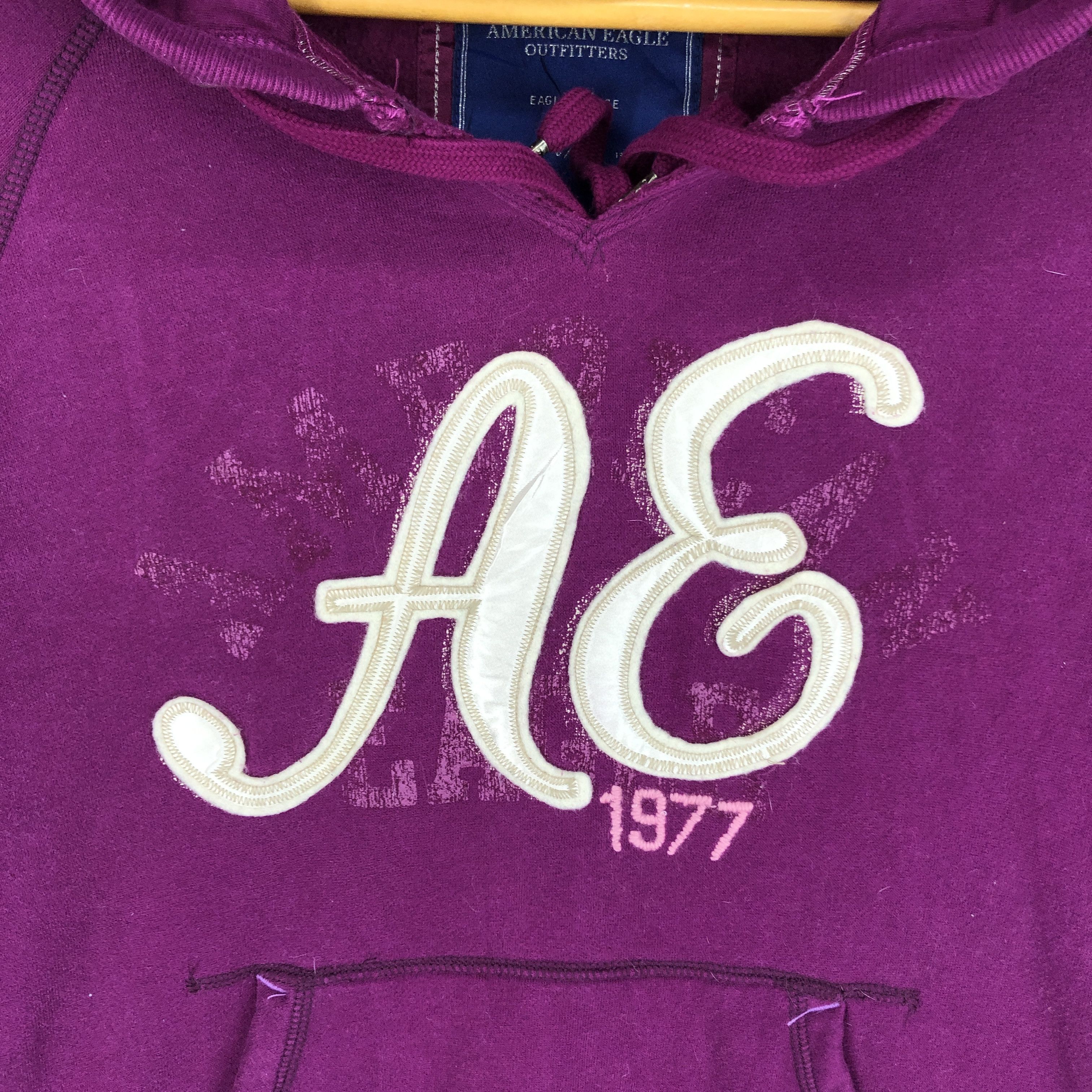 American Eagle Outfitters AMERICAN EAGLE Women Hoodie Pullover #2587-92 Size L / US 10 / IT 46 - 3 Thumbnail