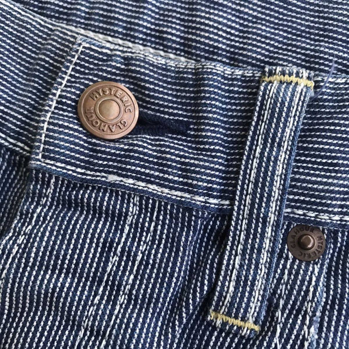Hysteric Glamour × If Six Was Nine × Japanese Brand Hysteric Glamour Hickory Stripes Carpenter Short Pants Size US 32 / EU 48 - 9 Thumbnail