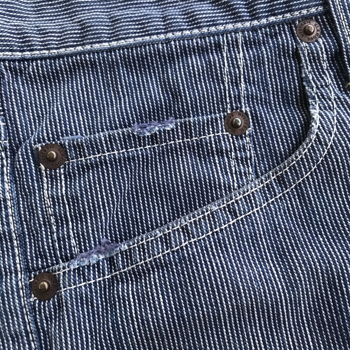 Hysteric Glamour × If Six Was Nine × Japanese Brand Hysteric Glamour Hickory Stripes Carpenter Short Pants Size US 32 / EU 48 - 10 Thumbnail