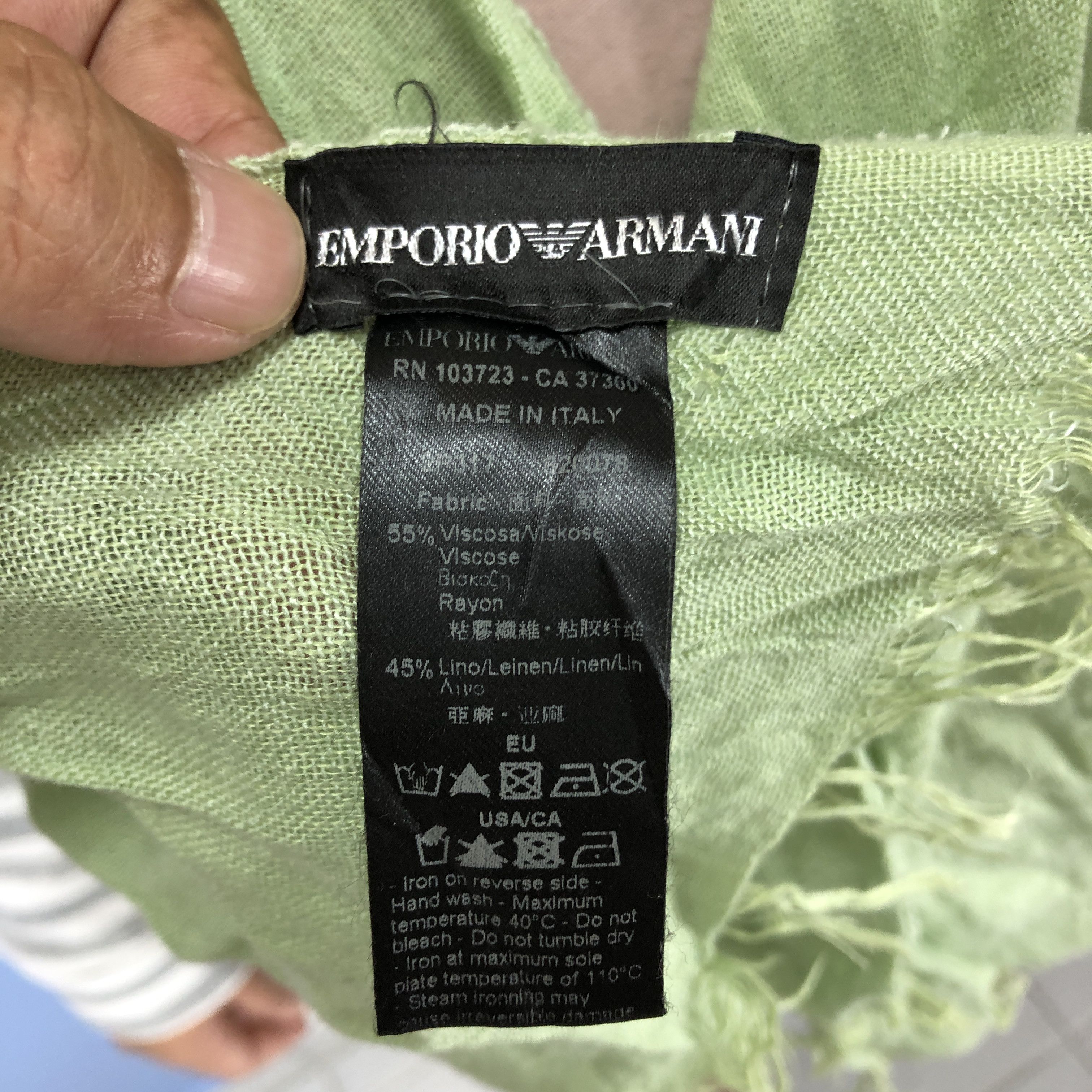 Emporio Armani EMPORIO ARMANI Muffler Scarf #0851/AG Size ONE SIZE - 3 Thumbnail