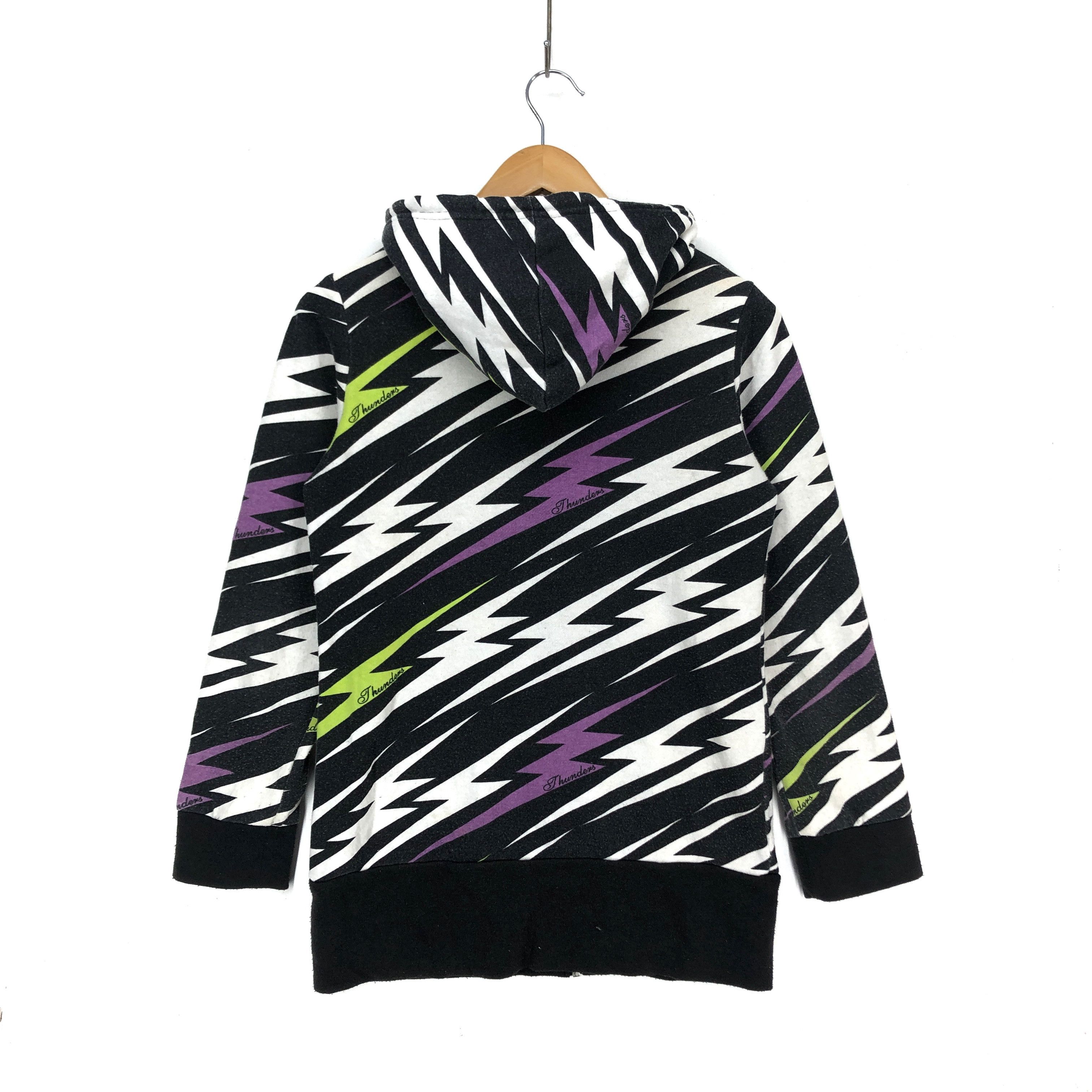 Japanese Brand DOSCH Colourful Thunder Zipper Hoodie #1591-59 Size US S / EU 44-46 / 1 - 5 Thumbnail