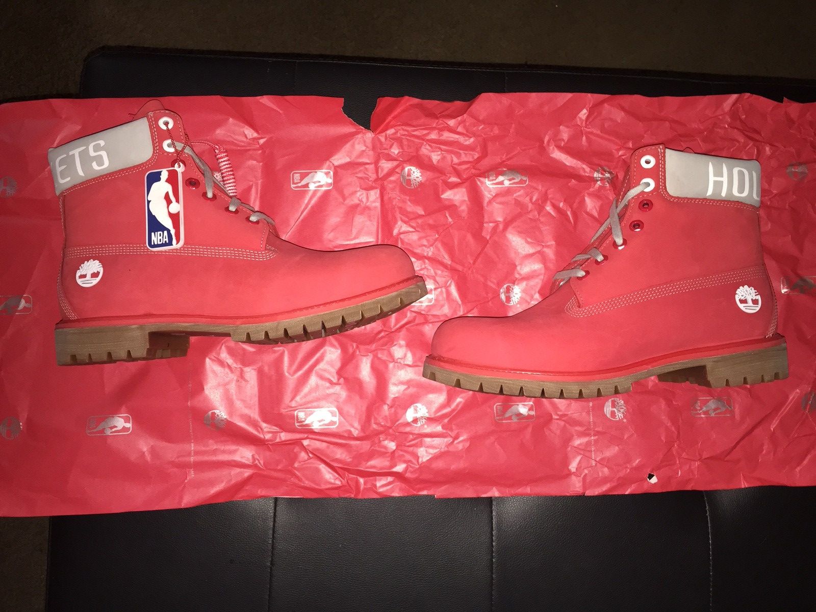 Timberland Authentic NBA Houston Rocket Timberlands Grailed