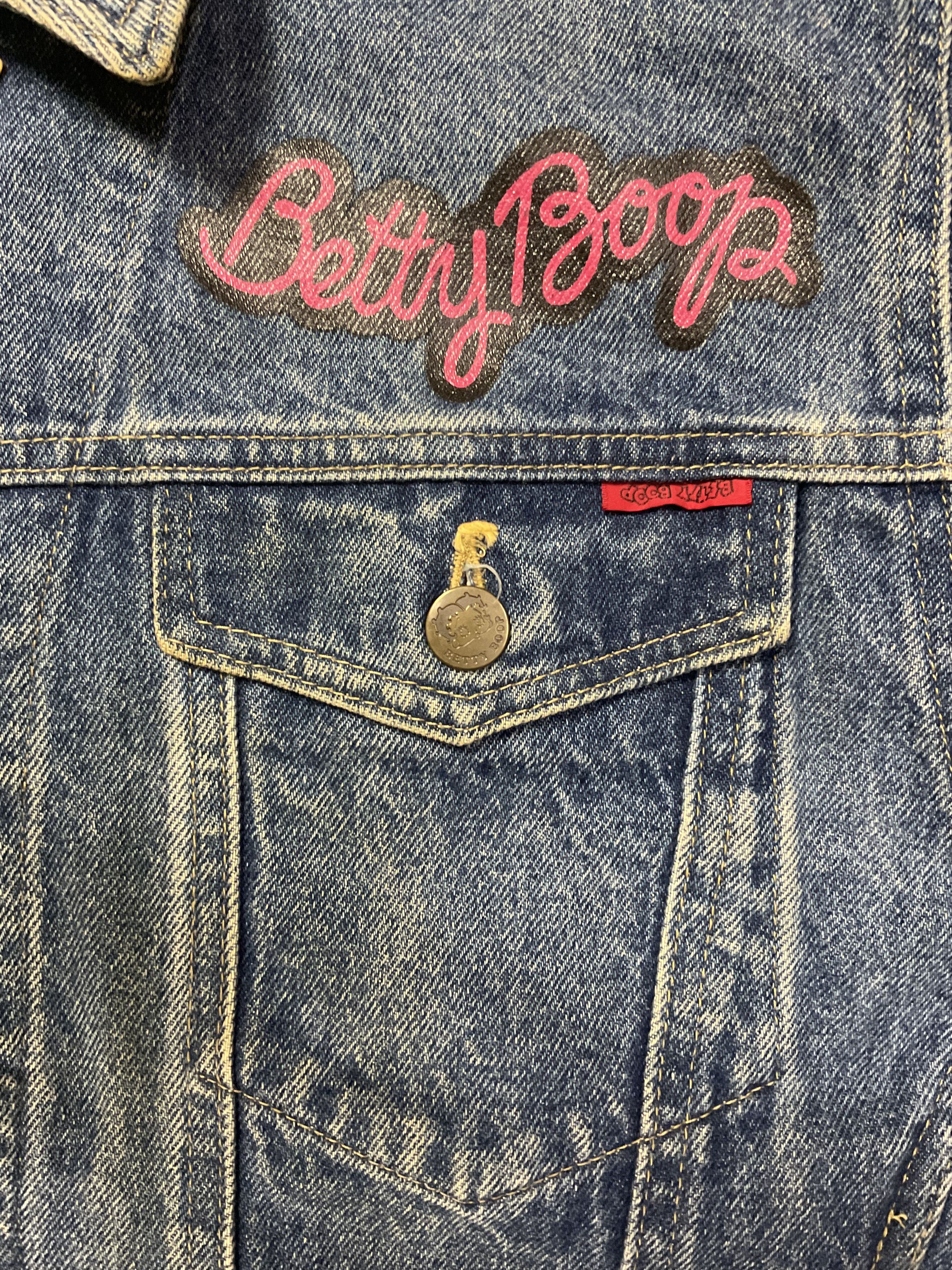 Cartoon Network Vintage Betty Boop Denim Jeans Buttoned Jacket Sz M Size US M / EU 48-50 / 2 - 3 Thumbnail