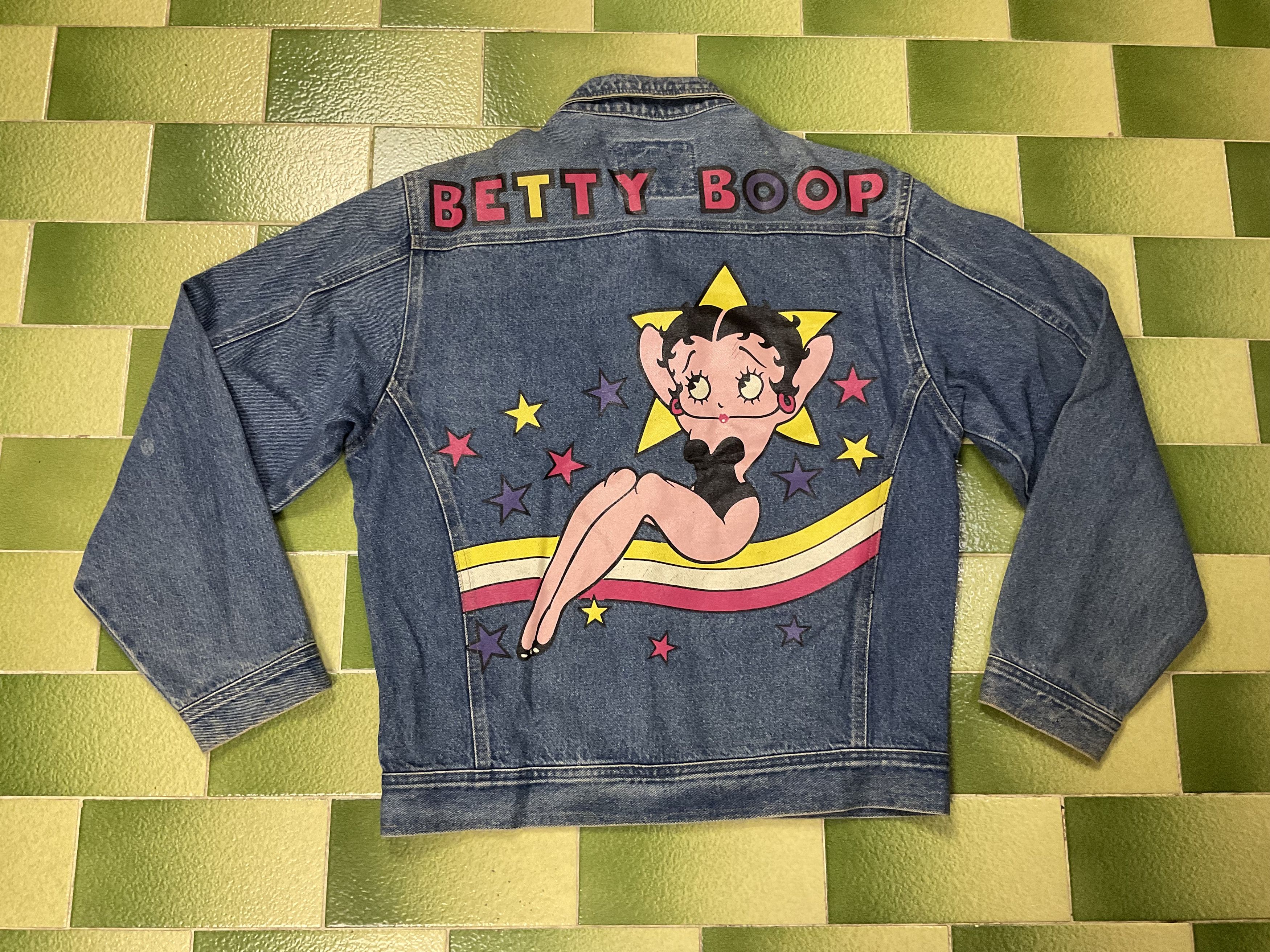 Cartoon Network Vintage Betty Boop Denim Jeans Buttoned Jacket Sz M Size US M / EU 48-50 / 2 - 1 Thumbnail
