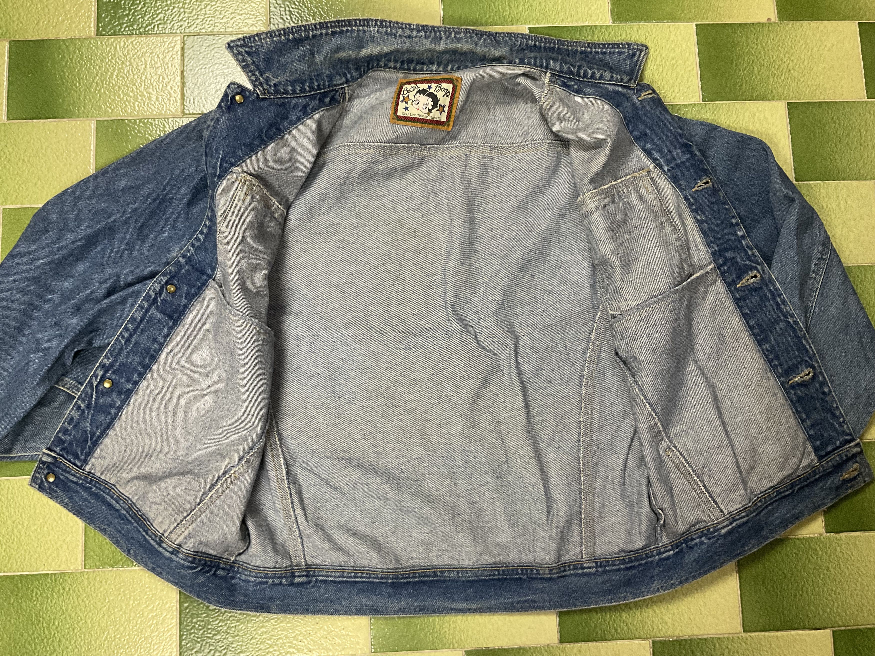Cartoon Network Vintage Betty Boop Denim Jeans Buttoned Jacket Sz M Size US M / EU 48-50 / 2 - 8 Thumbnail