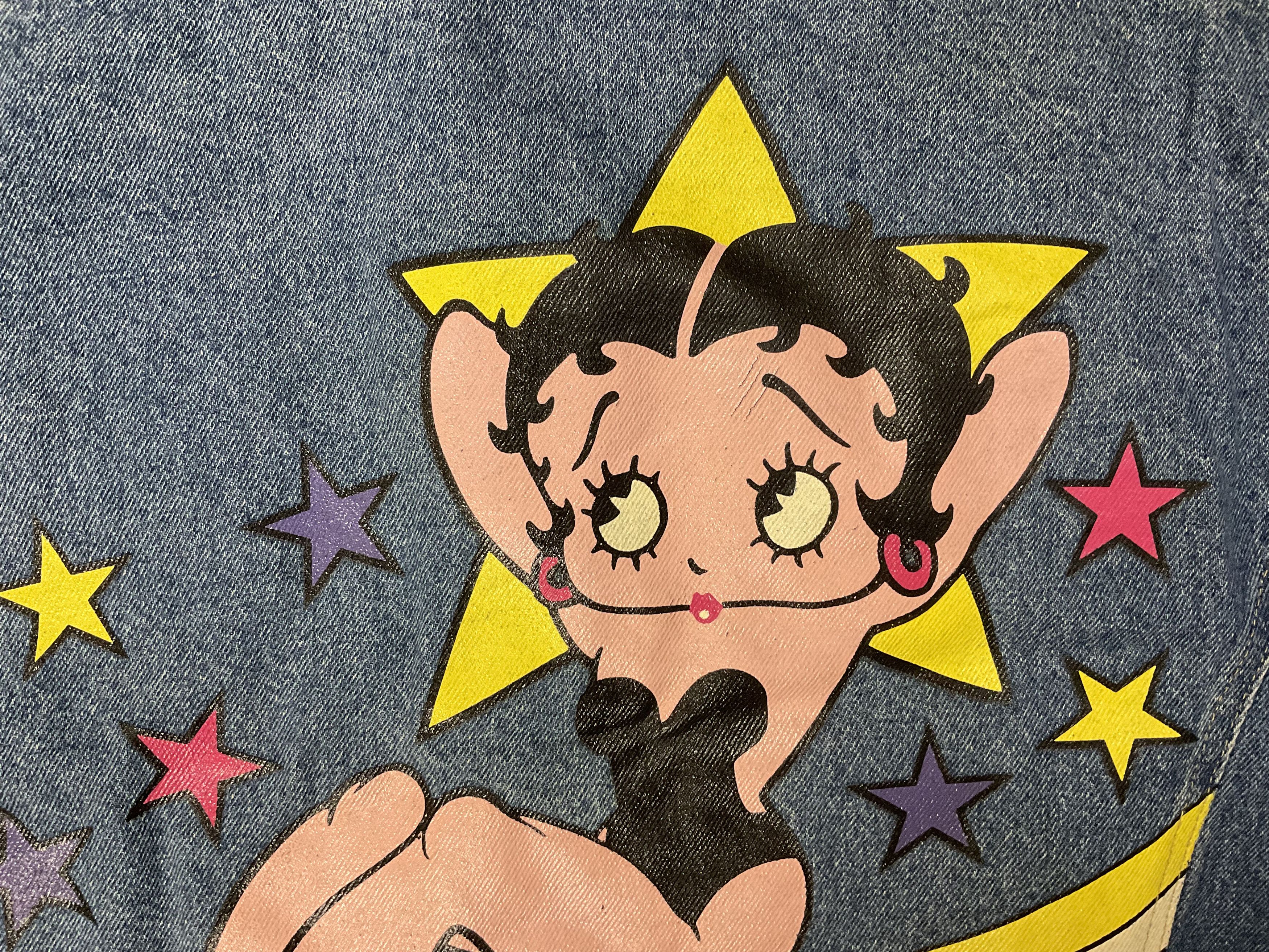 Cartoon Network Vintage Betty Boop Denim Jeans Buttoned Jacket Sz M Size US M / EU 48-50 / 2 - 6 Thumbnail