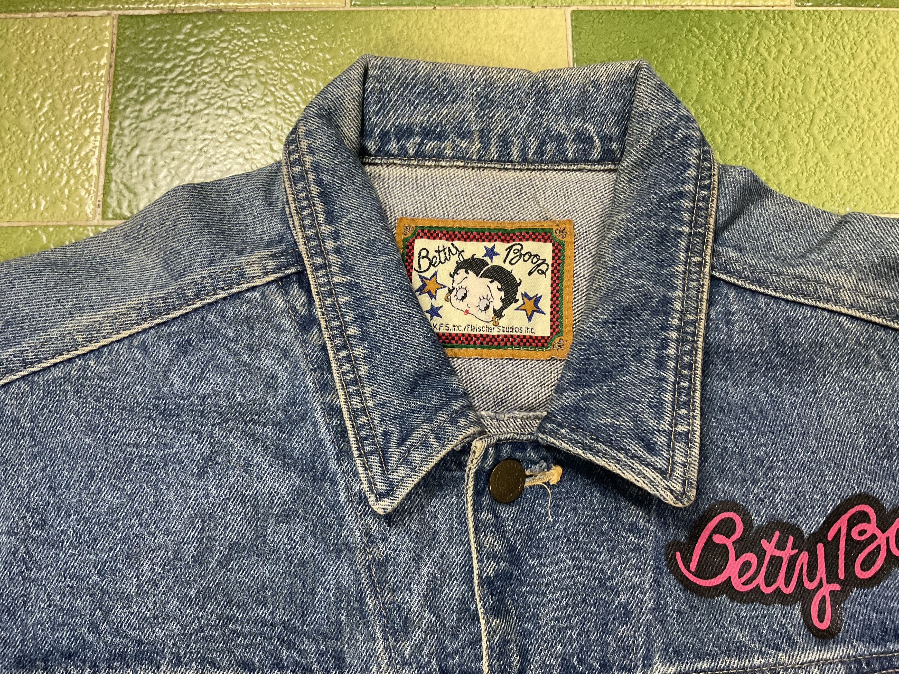Cartoon Network Vintage Betty Boop Denim Jeans Buttoned Jacket Sz M Size US M / EU 48-50 / 2 - 4 Thumbnail