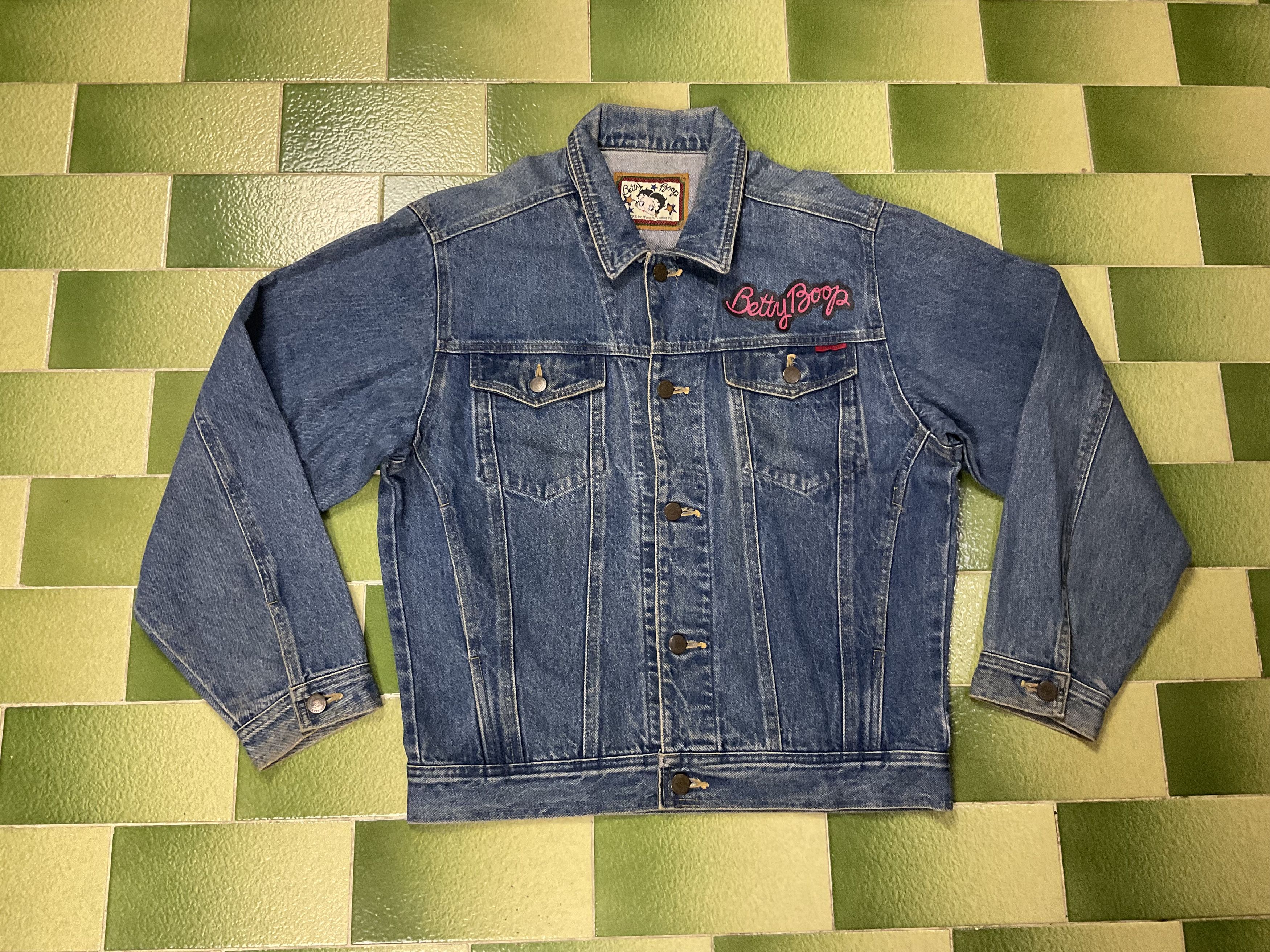 Cartoon Network Vintage Betty Boop Denim Jeans Buttoned Jacket Sz M Size US M / EU 48-50 / 2 - 2 Thumbnail