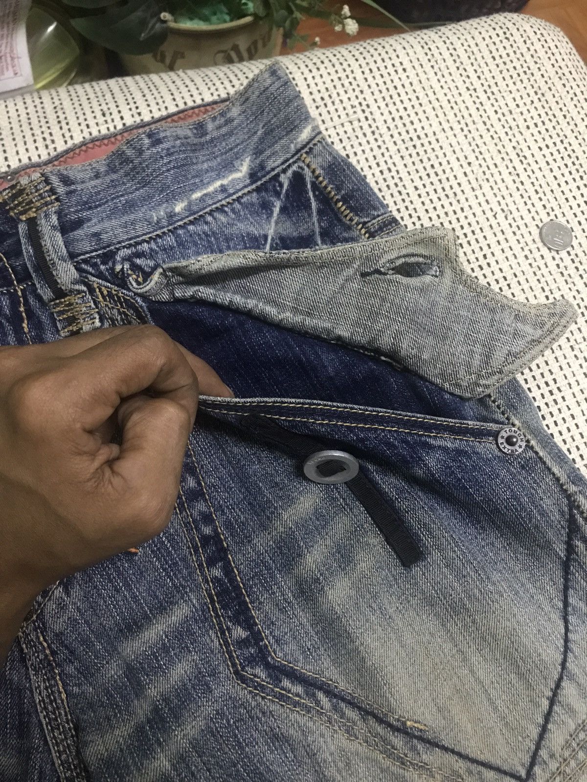 Japanese Brand TOUGH JEANSMITH Size US 34 / EU 50 - 6 Thumbnail