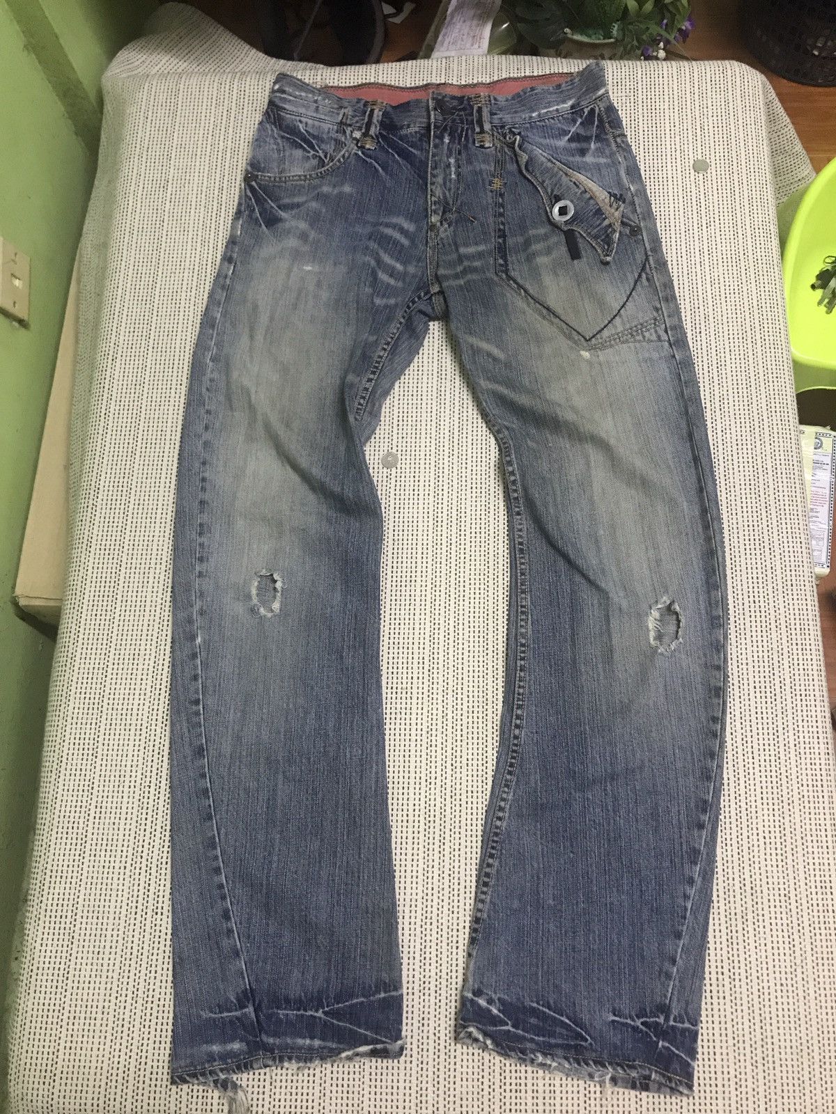 Japanese Brand TOUGH JEANSMITH Size US 34 / EU 50 - 1 Thumbnail