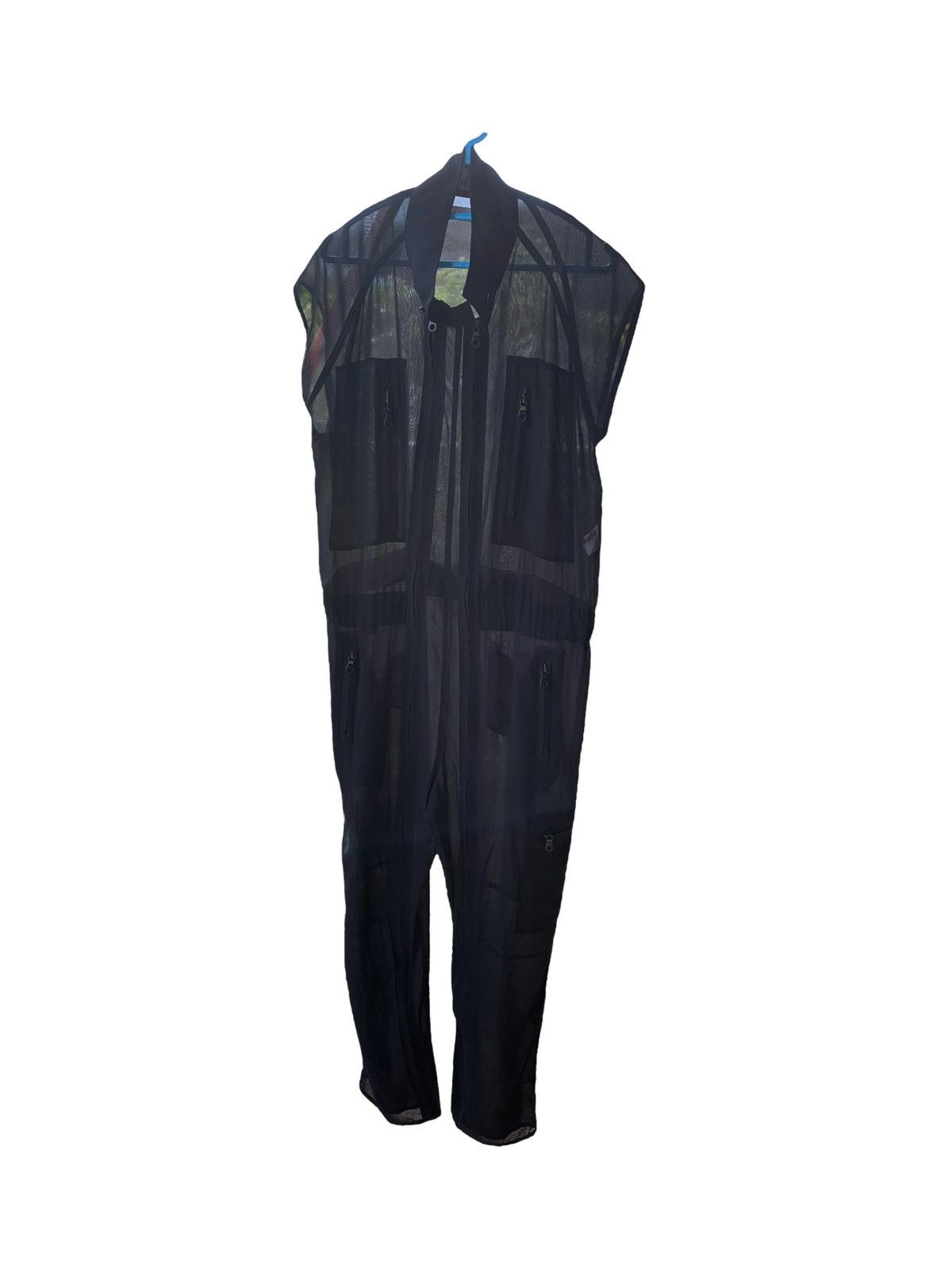 G.V.G.V. × Japanese Brand G.V.G.V SUPER RARE MESH NET SEE THROUGH MULTIZIPPER OVERALL Size US 38 / EU 54 - 2 Thumbnail