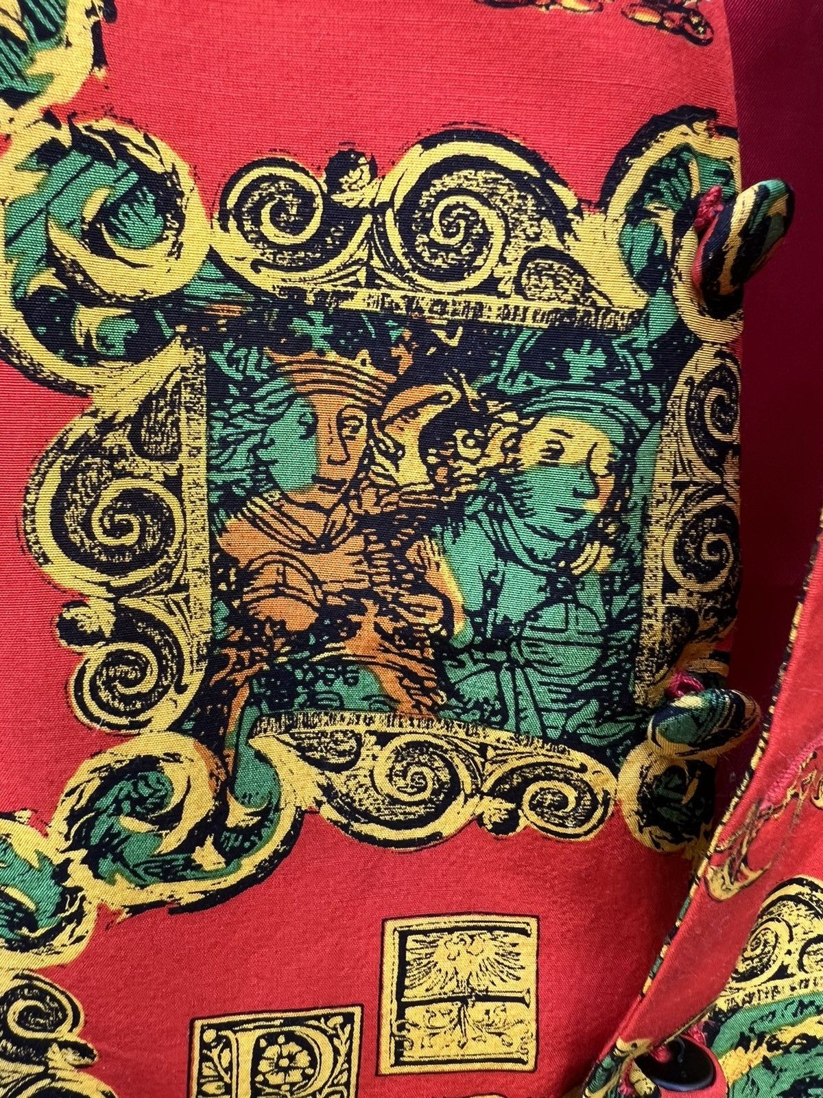 Japanese Brand Vintage 90s Jun Saito Grass Men Baroque Vest Size US M / EU 48-50 / 2 - 11 Thumbnail