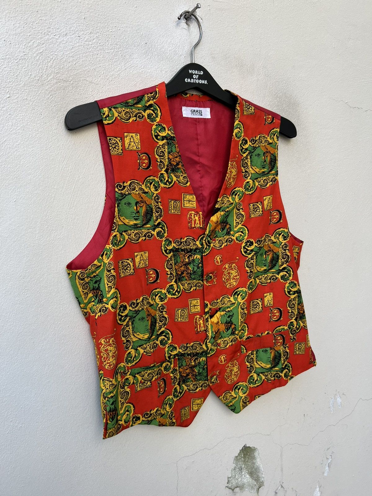 Japanese Brand Vintage 90s Jun Saito Grass Men Baroque Vest Size US M / EU 48-50 / 2 - 4 Thumbnail
