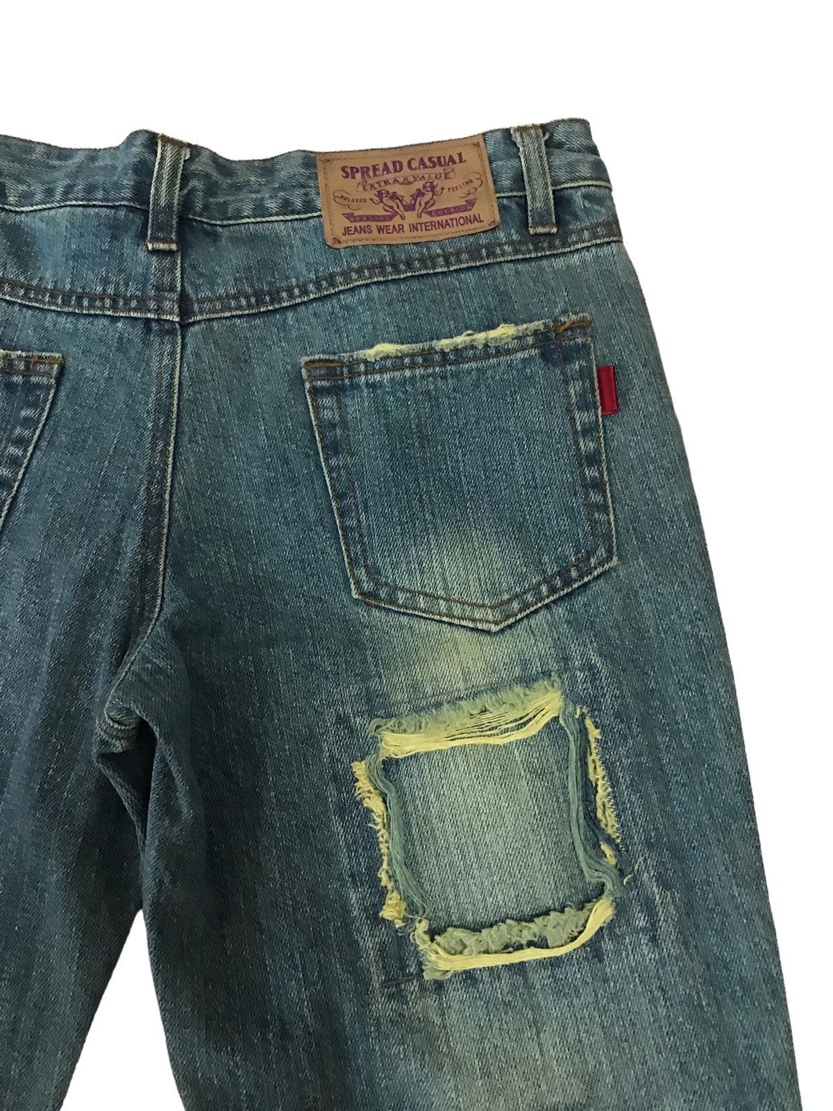 Hysteric Glamour Last Drop🔥S.P.R Jeans Patchwork Ripped Boot Cut Denim Size 30" / US 8 / IT 44 - 21 Thumbnail