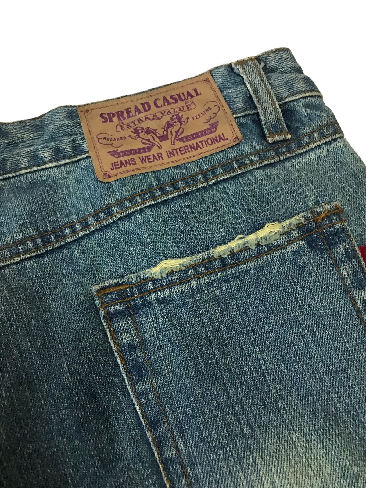 Hysteric Glamour Last Drop🔥S.P.R Jeans Patchwork Ripped Boot Cut Denim Size 30" / US 8 / IT 44 - 23 Thumbnail