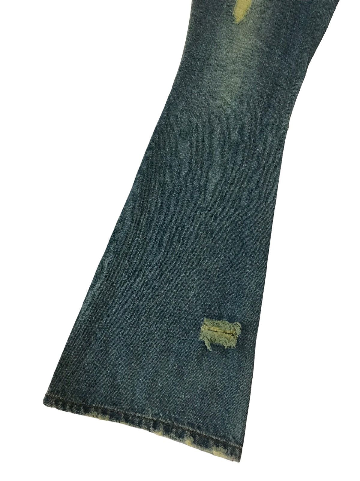 Hysteric Glamour Last Drop🔥S.P.R Jeans Patchwork Ripped Boot Cut Denim Size 30" / US 8 / IT 44 - 18 Thumbnail