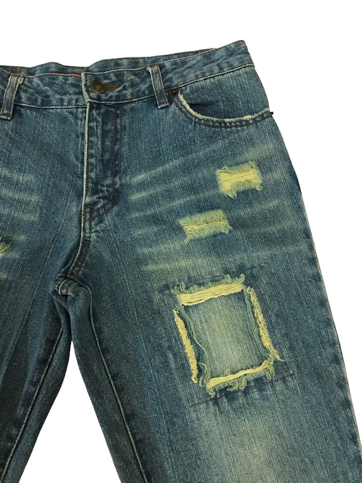 Hysteric Glamour Last Drop🔥S.P.R Jeans Patchwork Ripped Boot Cut Denim Size 30" / US 8 / IT 44 - 8 Thumbnail