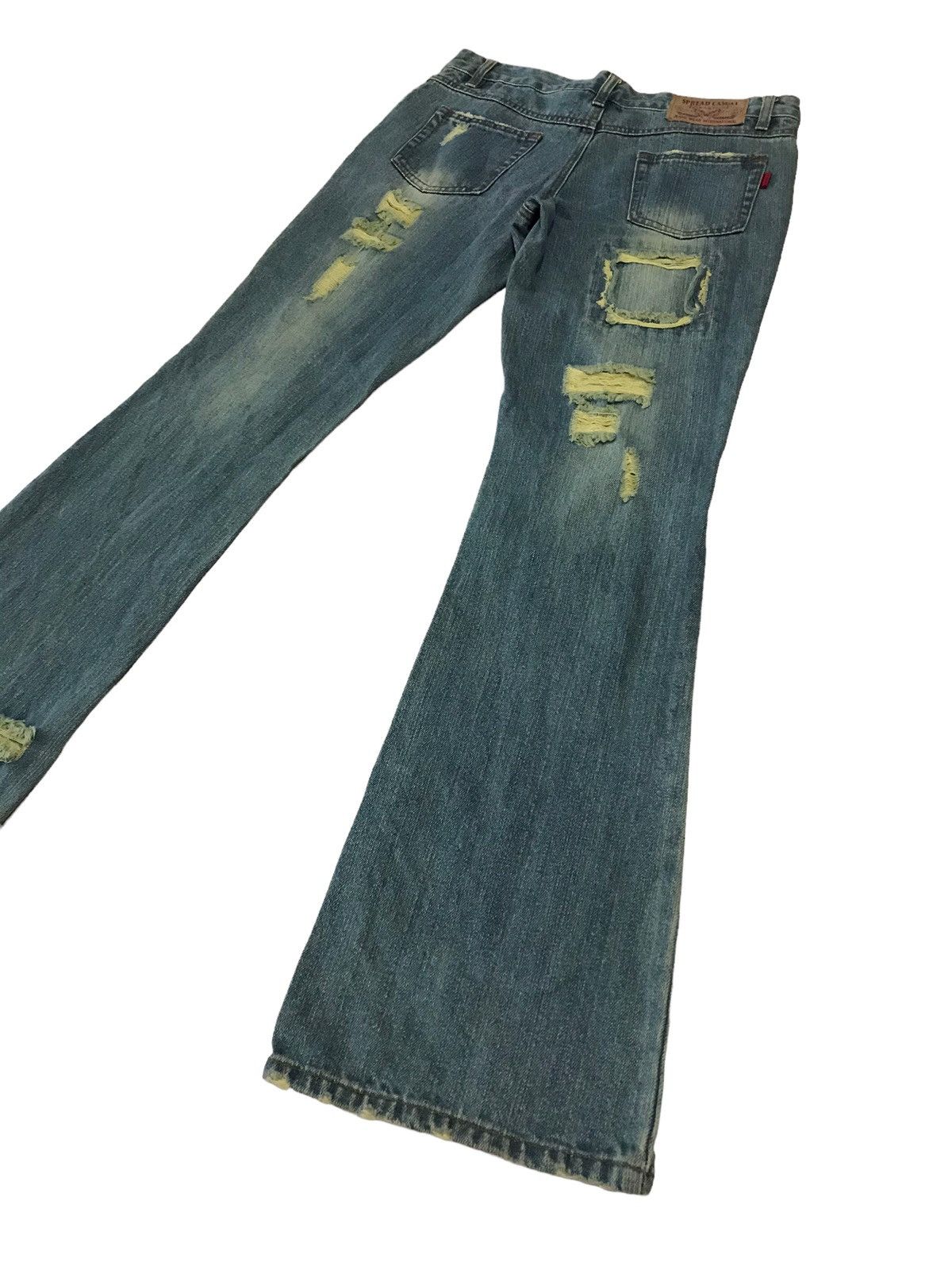 Hysteric Glamour Last Drop🔥S.P.R Jeans Patchwork Ripped Boot Cut Denim Size 30" / US 8 / IT 44 - 16 Thumbnail